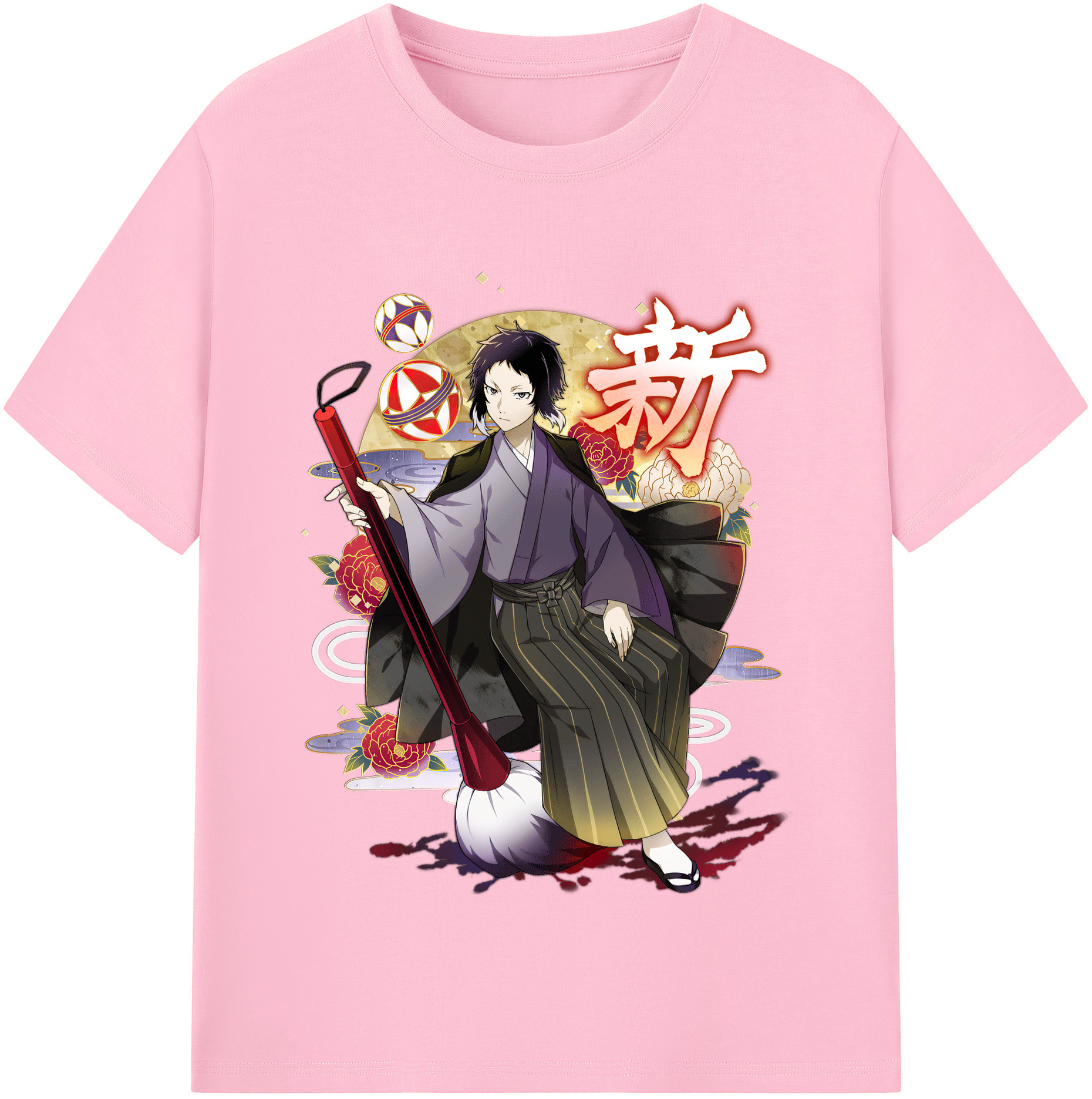 （画像用） 文豪ストレイドッグス Bungo Stray Dogs 綿100％半袖Tシャツ（フロントプリント）