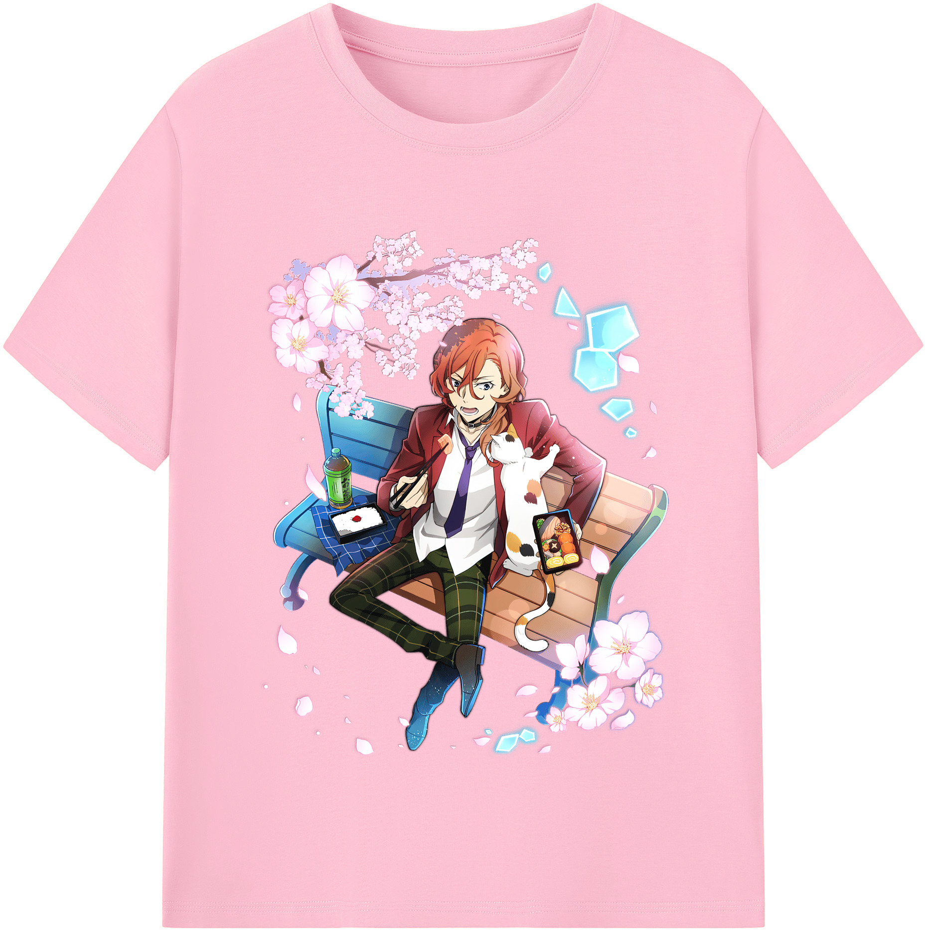 （画像用） 文豪ストレイドッグス Bungo Stray Dogs 綿100％半袖Tシャツ（フロントプリント）