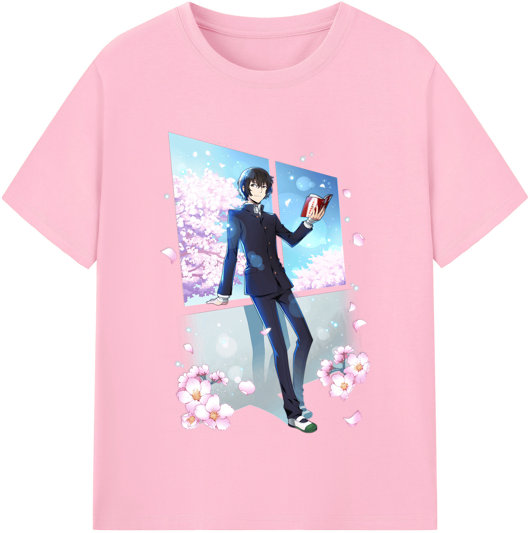 （画像用） 文豪ストレイドッグス Bungo Stray Dogs 綿100％半袖Tシャツ（フロントプリント）