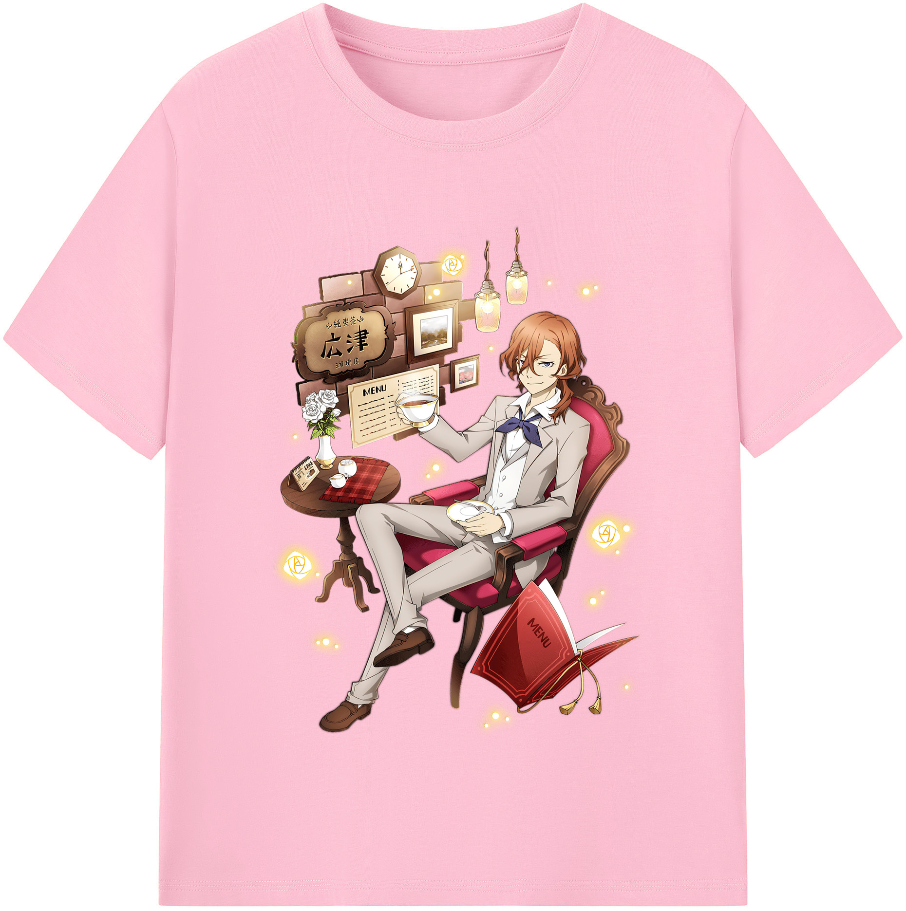 （画像用） 文豪ストレイドッグス Bungo Stray Dogs 綿100％半袖Tシャツ（フロントプリント）