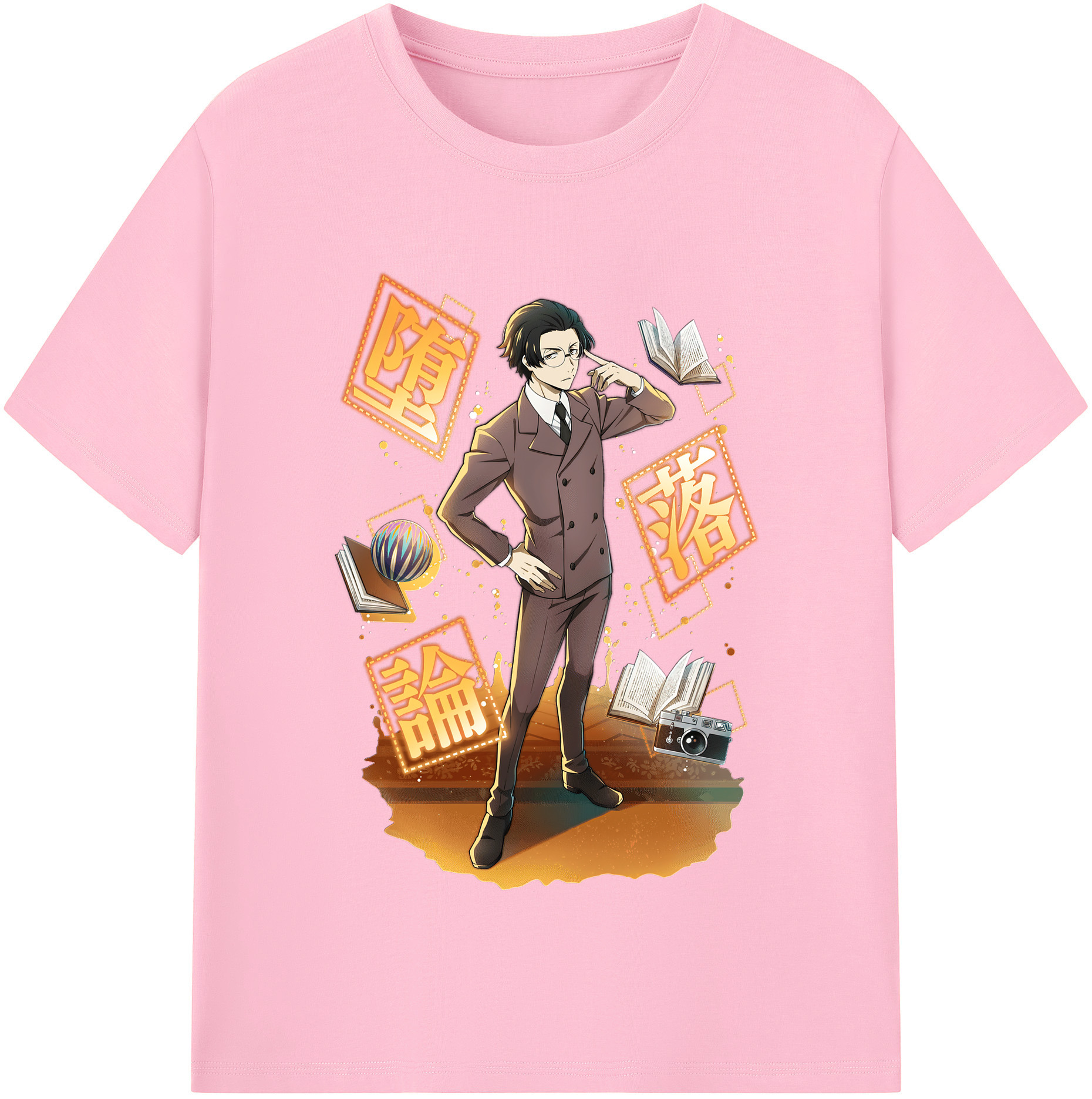 （画像用） 文豪ストレイドッグス Bungo Stray Dogs 綿100％半袖Tシャツ（フロントプリント）