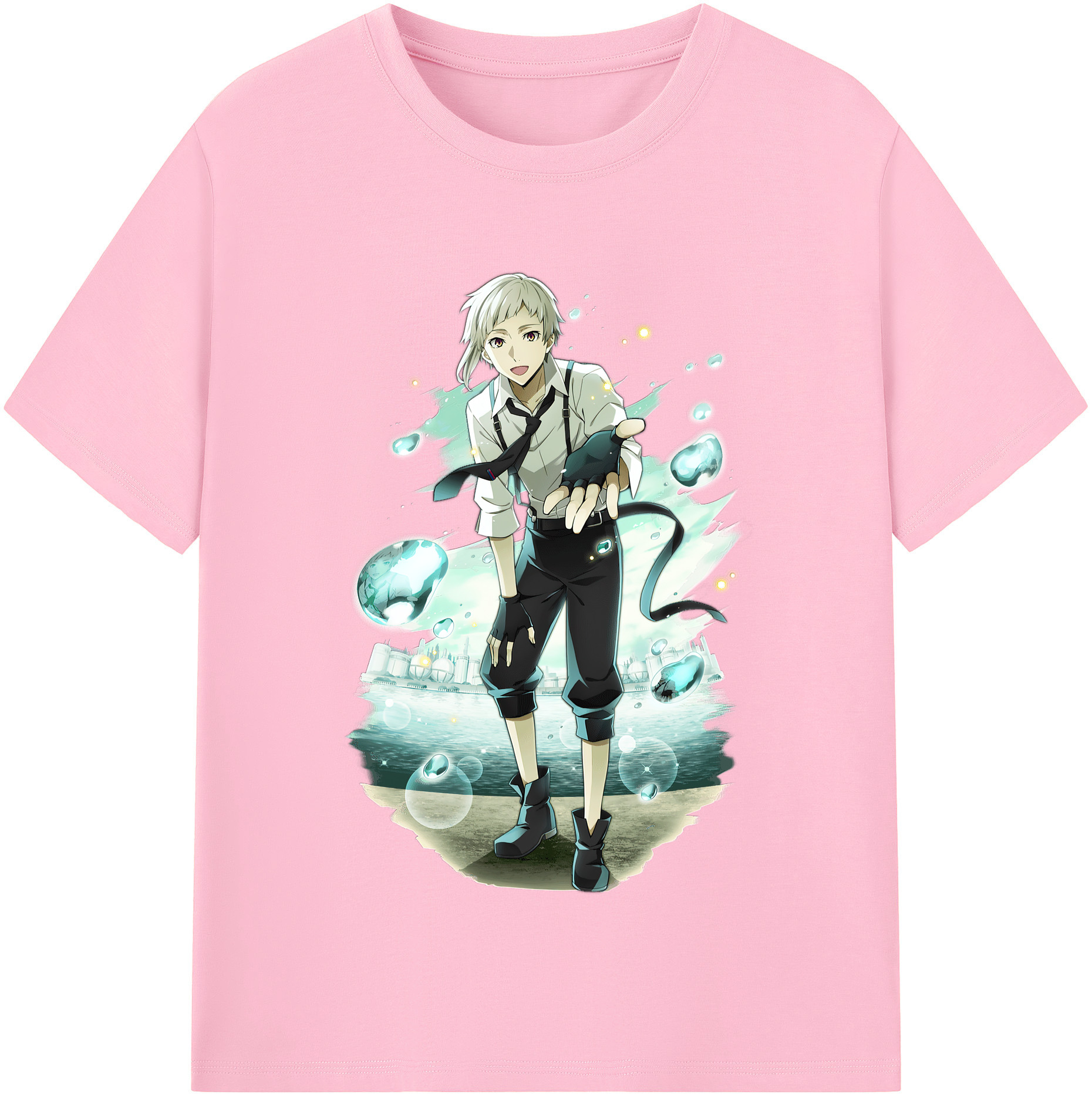 （画像用） 文豪ストレイドッグス Bungo Stray Dogs 綿100％半袖Tシャツ（フロントプリント）