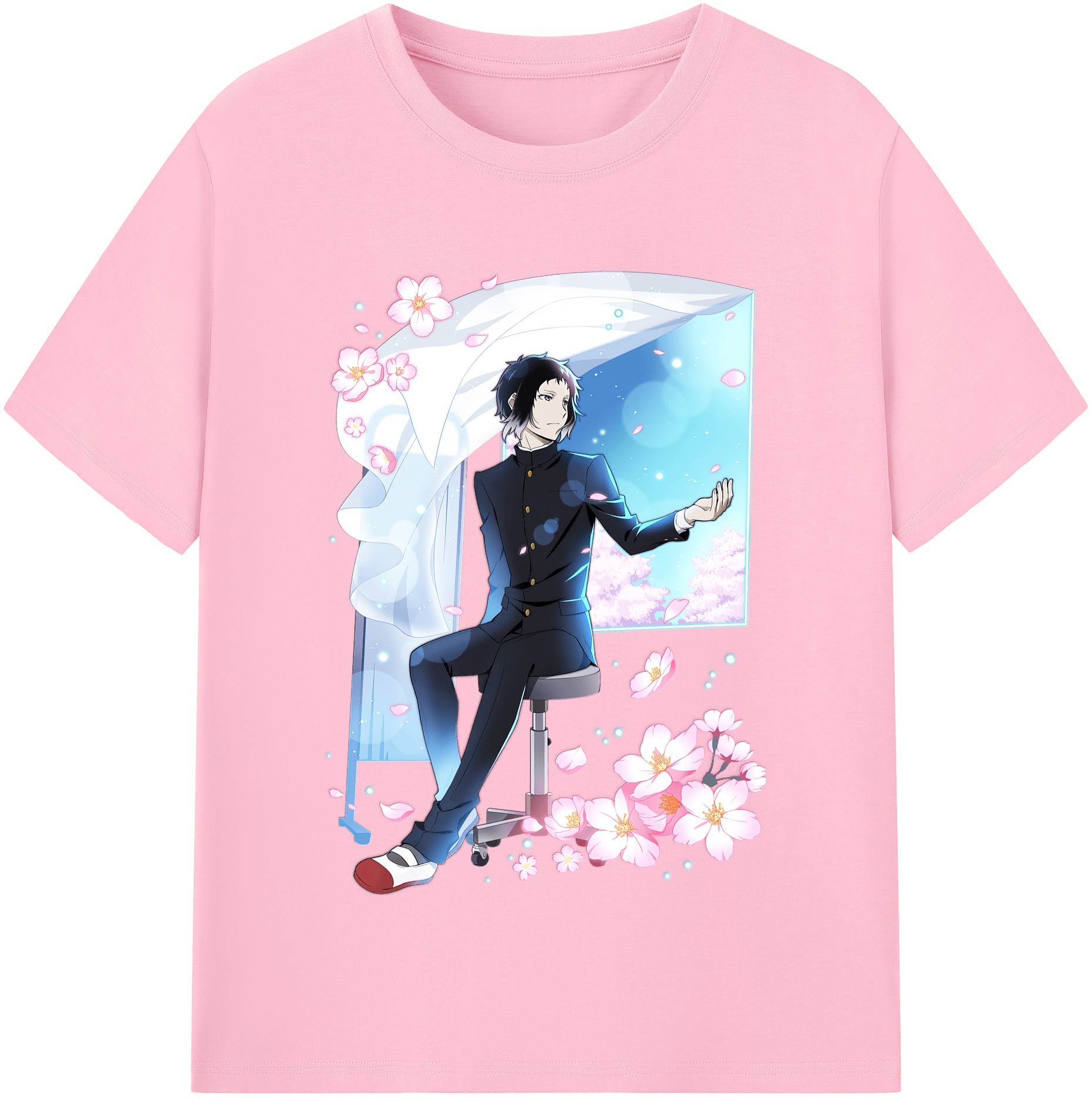 （画像用） 文豪ストレイドッグス Bungo Stray Dogs 綿100％半袖Tシャツ（フロントプリント）