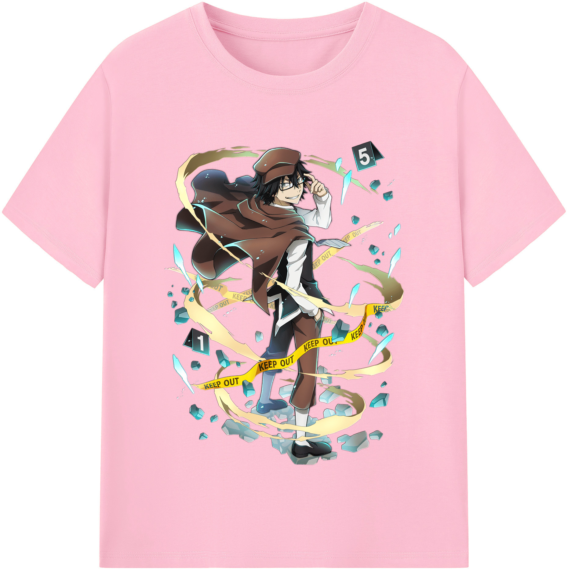 （画像用） 文豪ストレイドッグス Bungo Stray Dogs 綿100％半袖Tシャツ（フロントプリント）