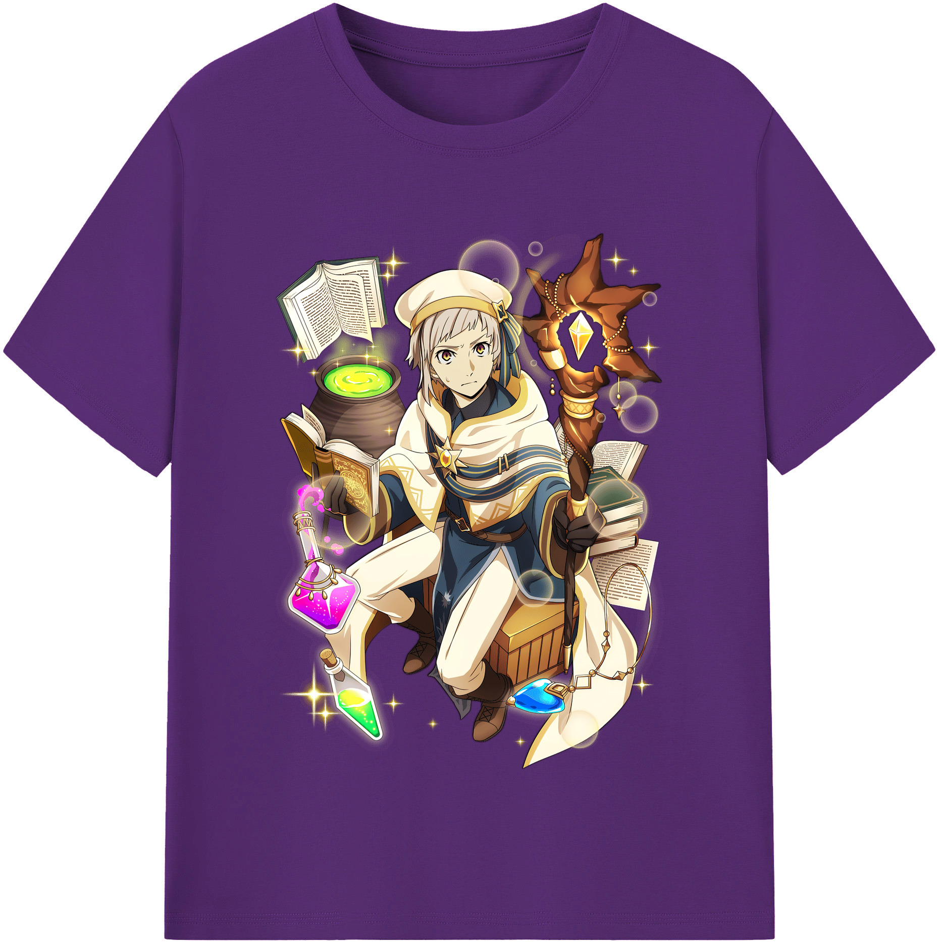 （画像用） 文豪ストレイドッグス Bungo Stray Dogs 綿100％半袖Tシャツ（フロントプリント）