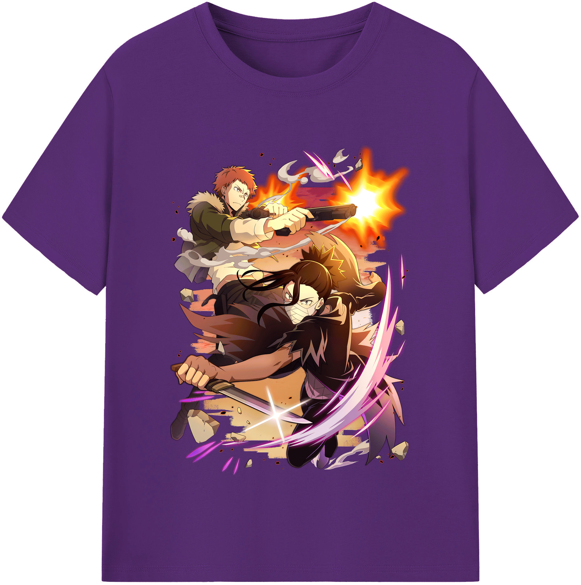 （画像用） 文豪ストレイドッグス Bungo Stray Dogs 綿100％半袖Tシャツ（フロントプリント）