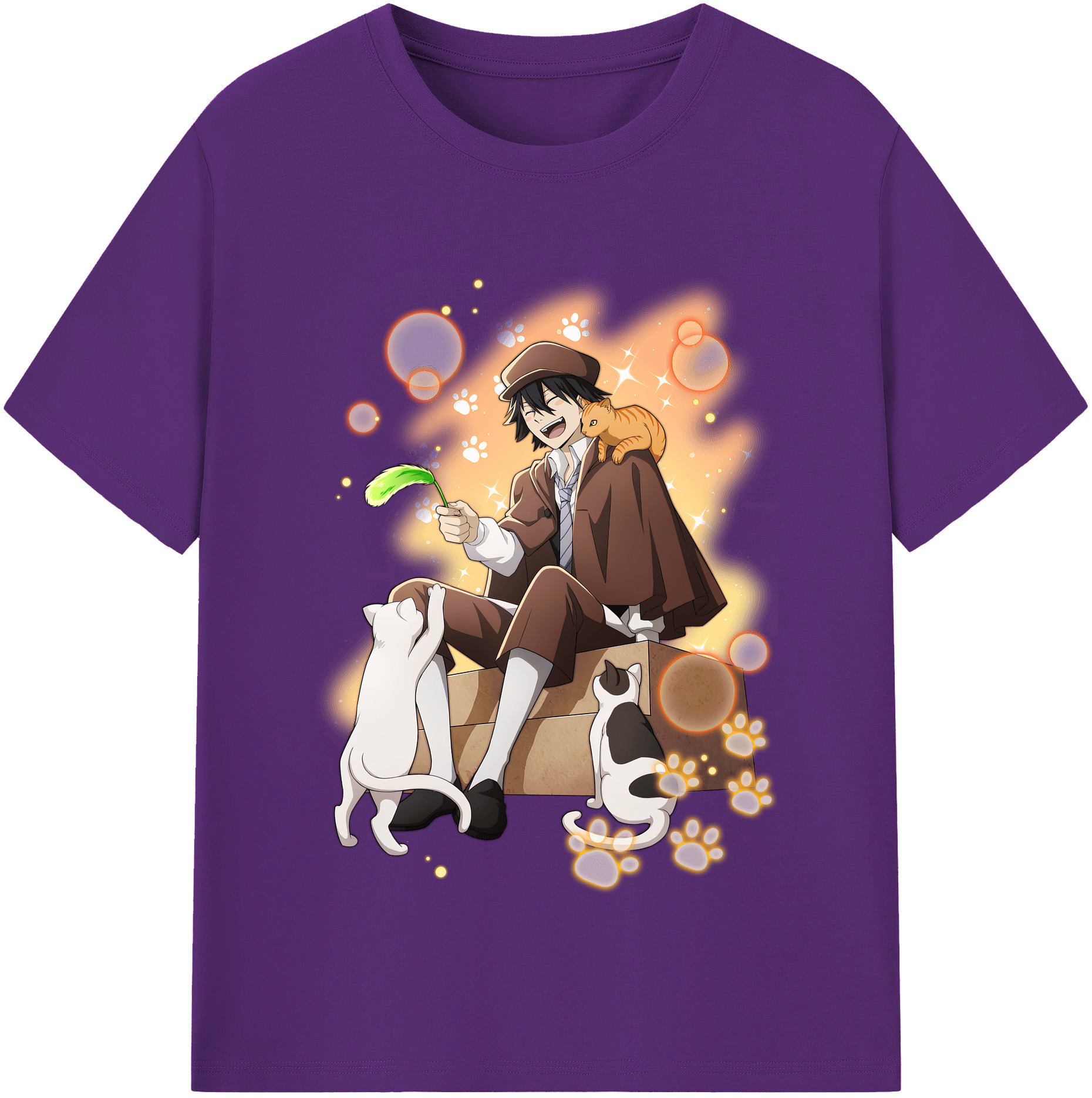（画像用） 文豪ストレイドッグス Bungo Stray Dogs 綿100％半袖Tシャツ（フロントプリント）