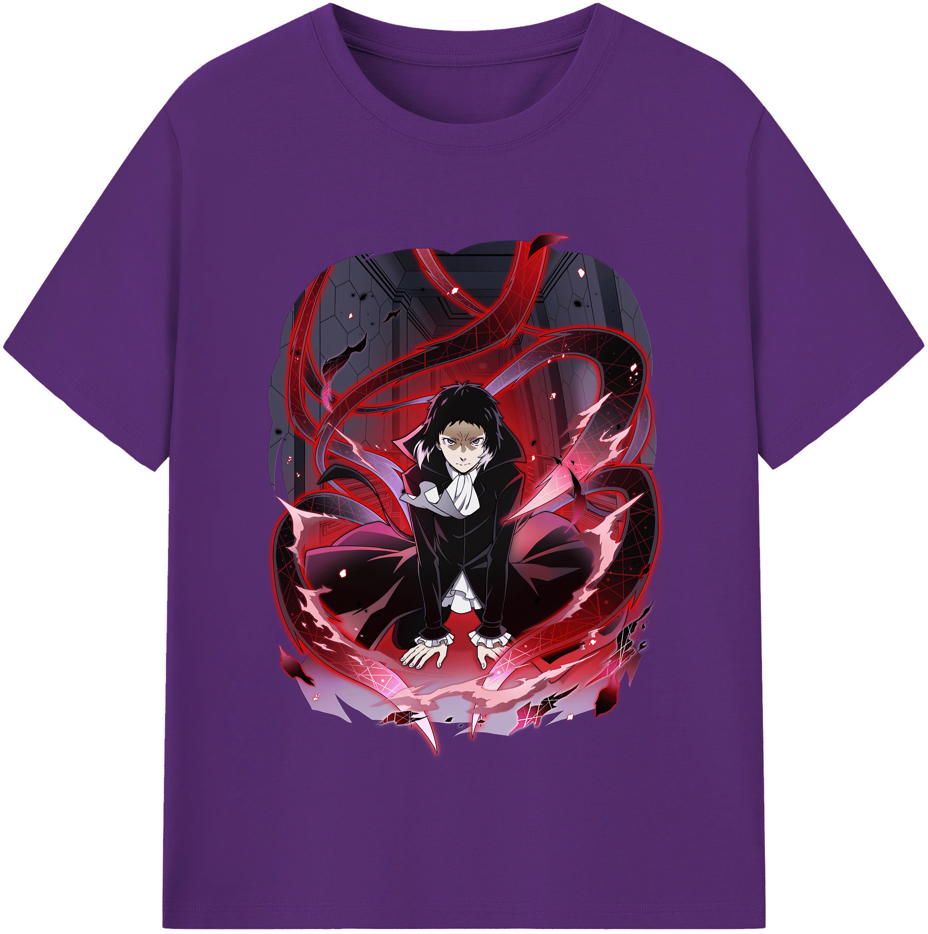 （画像用） 文豪ストレイドッグス Bungo Stray Dogs 綿100％半袖Tシャツ（フロントプリント）