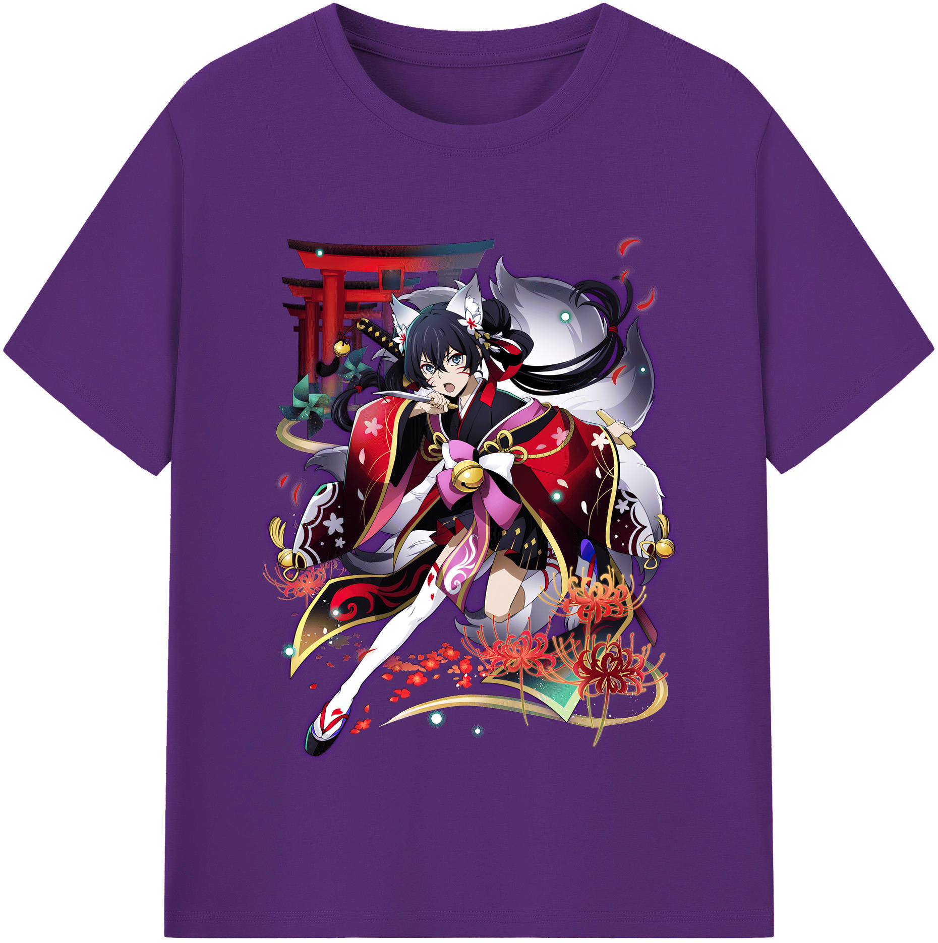（画像用） 文豪ストレイドッグス Bungo Stray Dogs 綿100％半袖Tシャツ（フロントプリント）