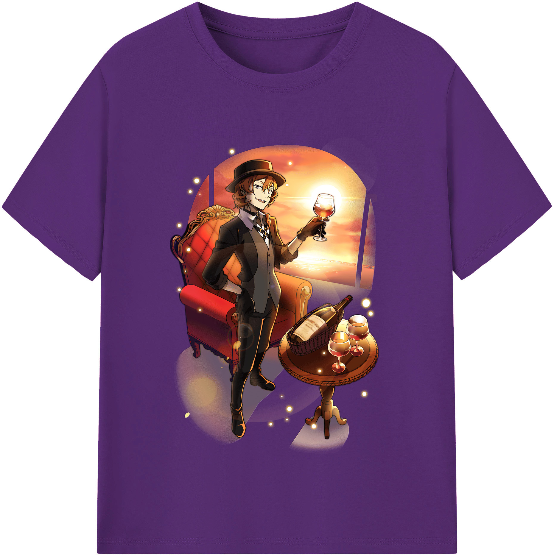 （画像用） 文豪ストレイドッグス Bungo Stray Dogs 綿100％半袖Tシャツ（フロントプリント）