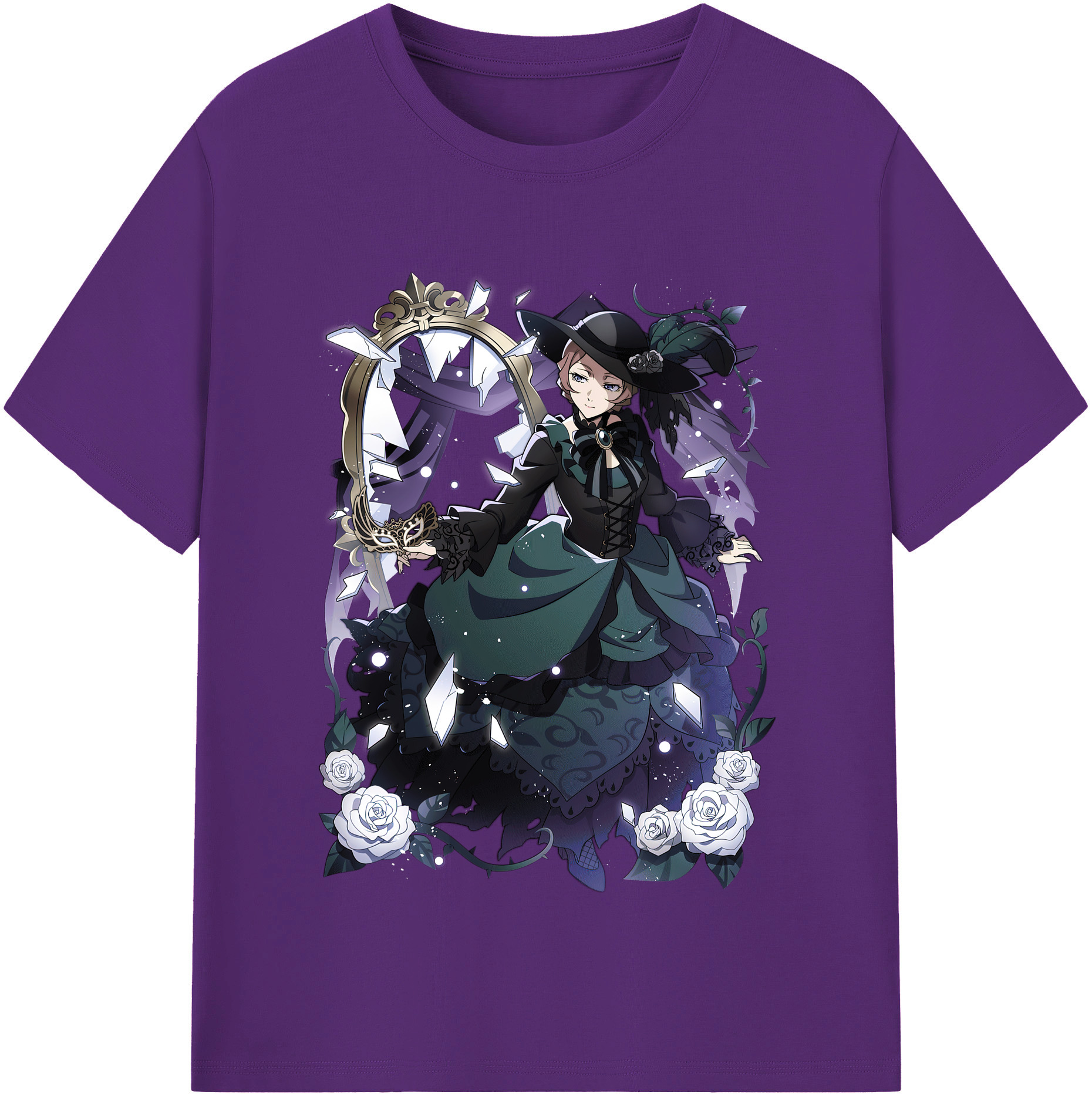 （画像用） 文豪ストレイドッグス Bungo Stray Dogs 綿100％半袖Tシャツ（フロントプリント）