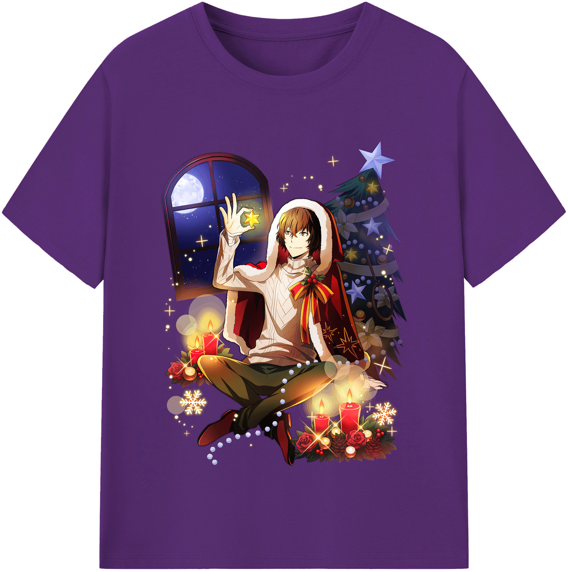 （画像用） 文豪ストレイドッグス Bungo Stray Dogs 綿100％半袖Tシャツ（フロントプリント）