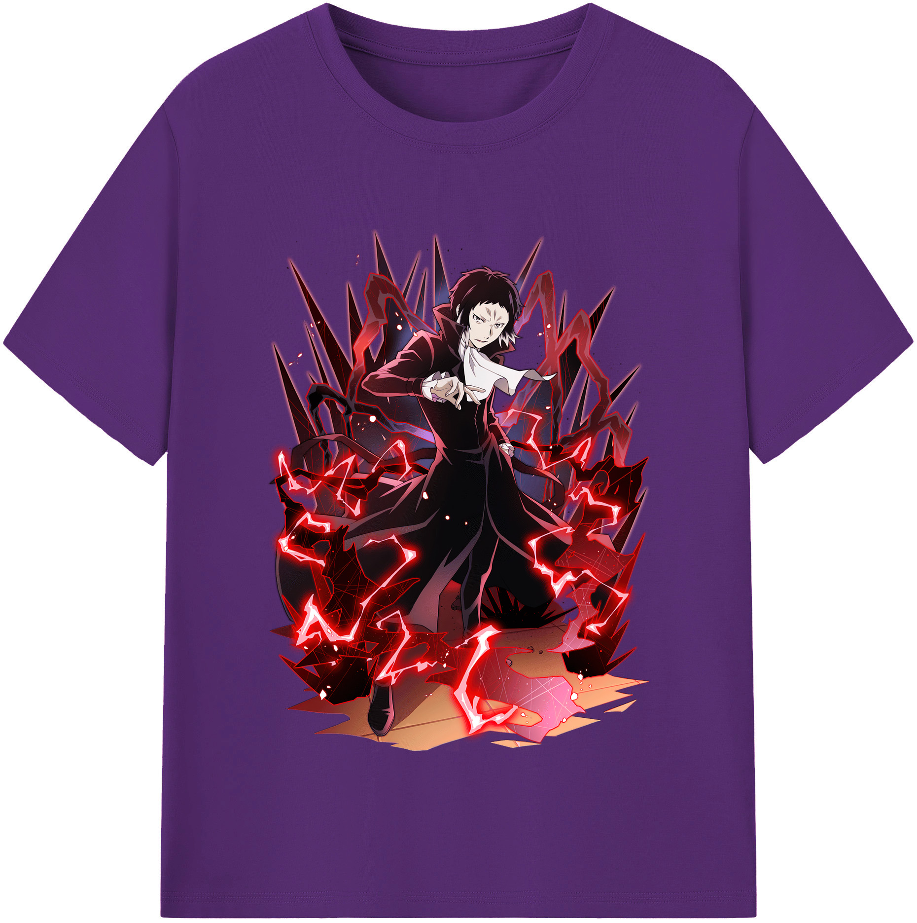 （画像用） 文豪ストレイドッグス Bungo Stray Dogs 綿100％半袖Tシャツ（フロントプリント）