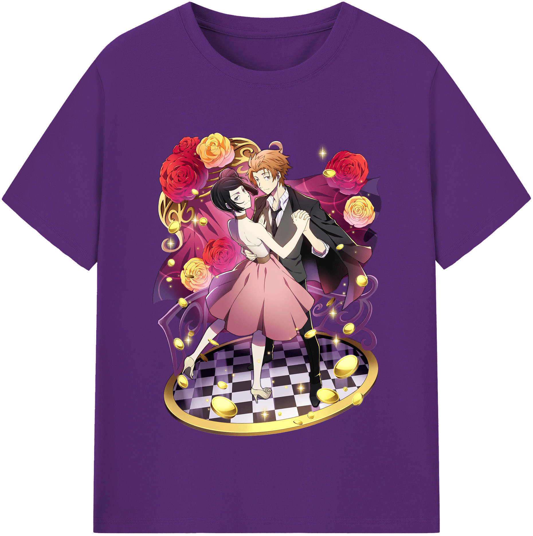 （画像用） 文豪ストレイドッグス Bungo Stray Dogs 綿100％半袖Tシャツ（フロントプリント）