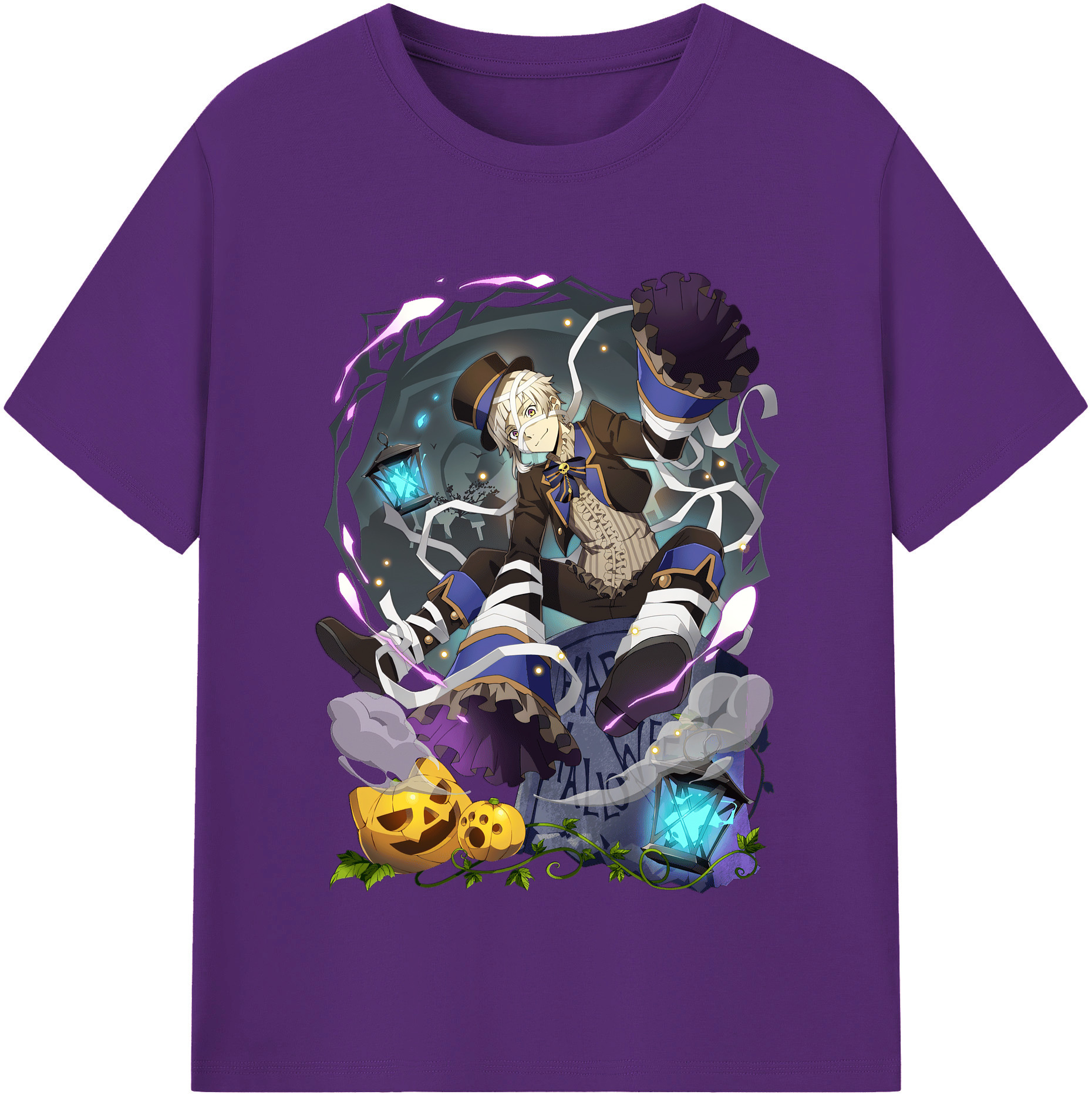 （画像用） 文豪ストレイドッグス Bungo Stray Dogs 綿100％半袖Tシャツ（フロントプリント）