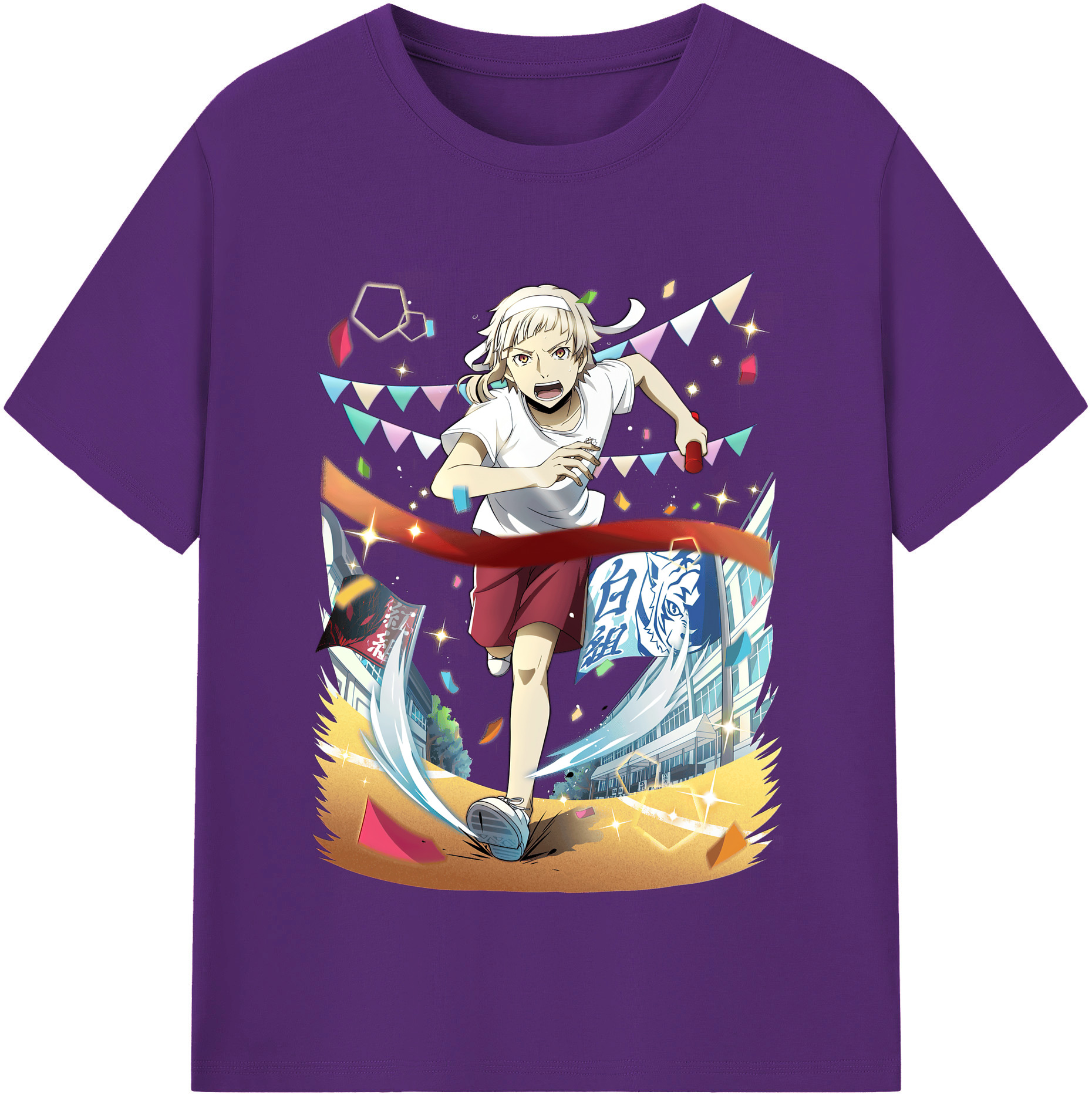 （画像用） 文豪ストレイドッグス Bungo Stray Dogs 綿100％半袖Tシャツ（フロントプリント）
