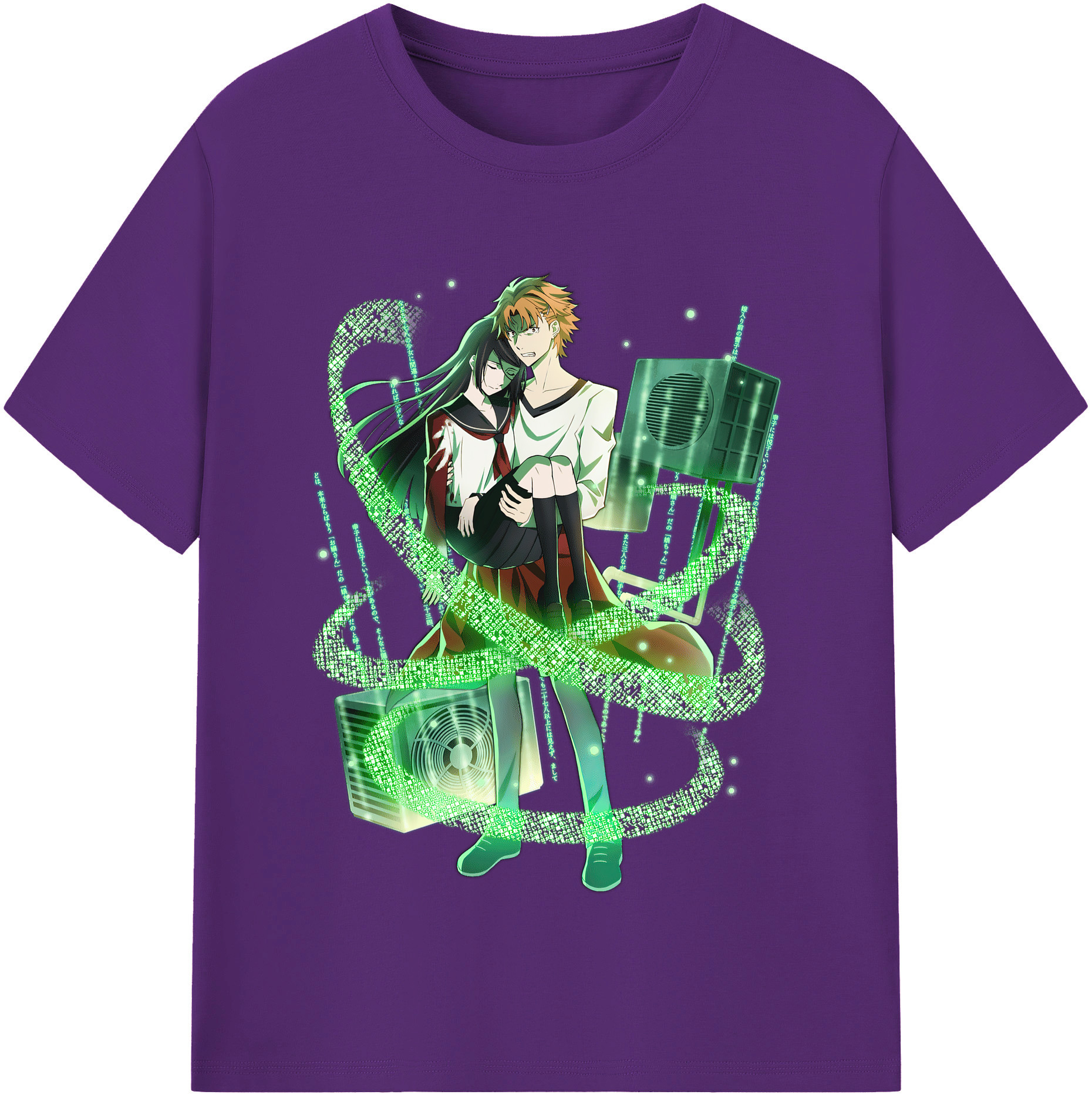 （画像用） 文豪ストレイドッグス Bungo Stray Dogs 綿100％半袖Tシャツ（フロントプリント）