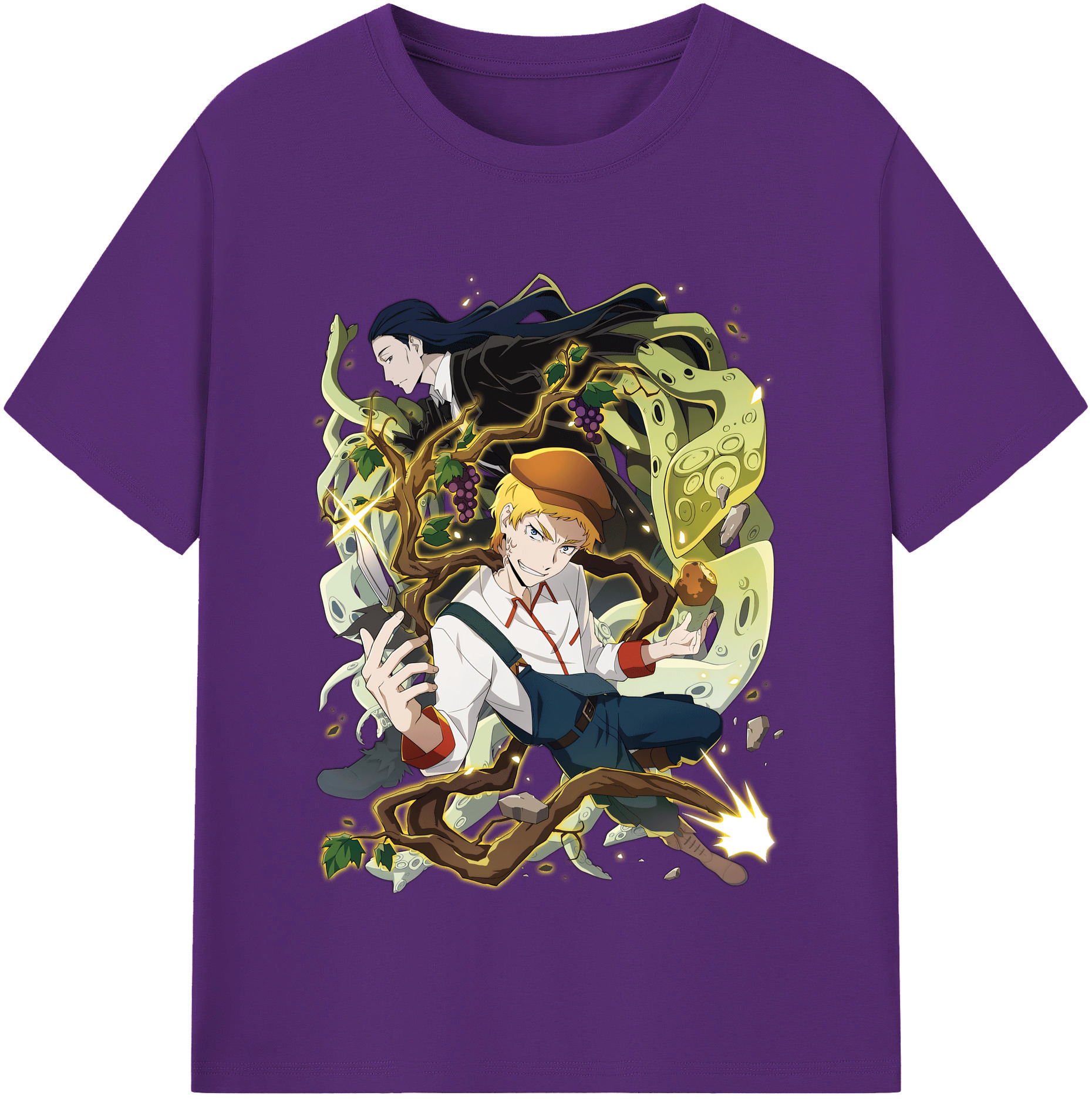 （画像用） 文豪ストレイドッグス Bungo Stray Dogs 綿100％半袖Tシャツ（フロントプリント）