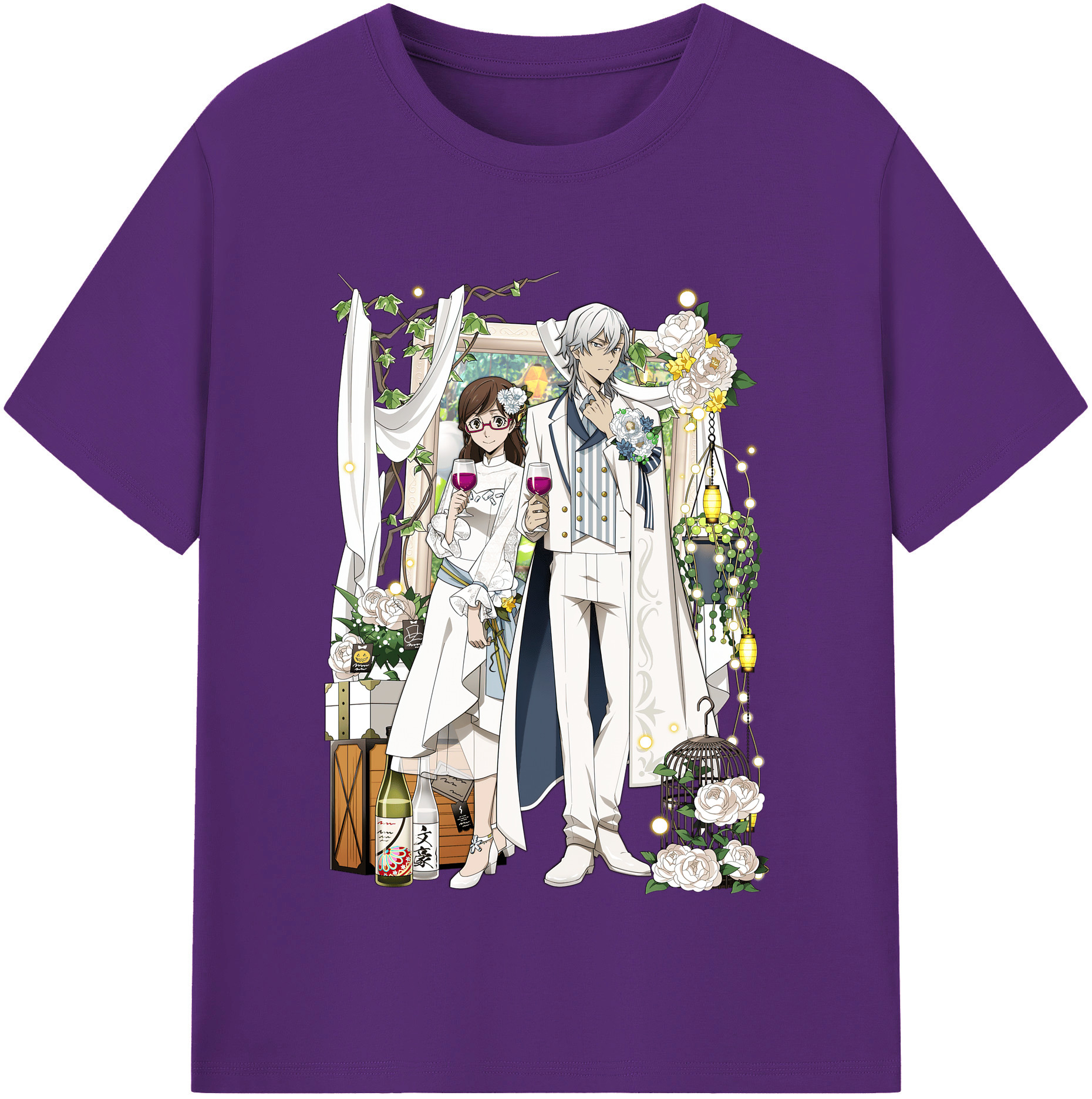 （画像用） 文豪ストレイドッグス Bungo Stray Dogs 綿100％半袖Tシャツ（フロントプリント）