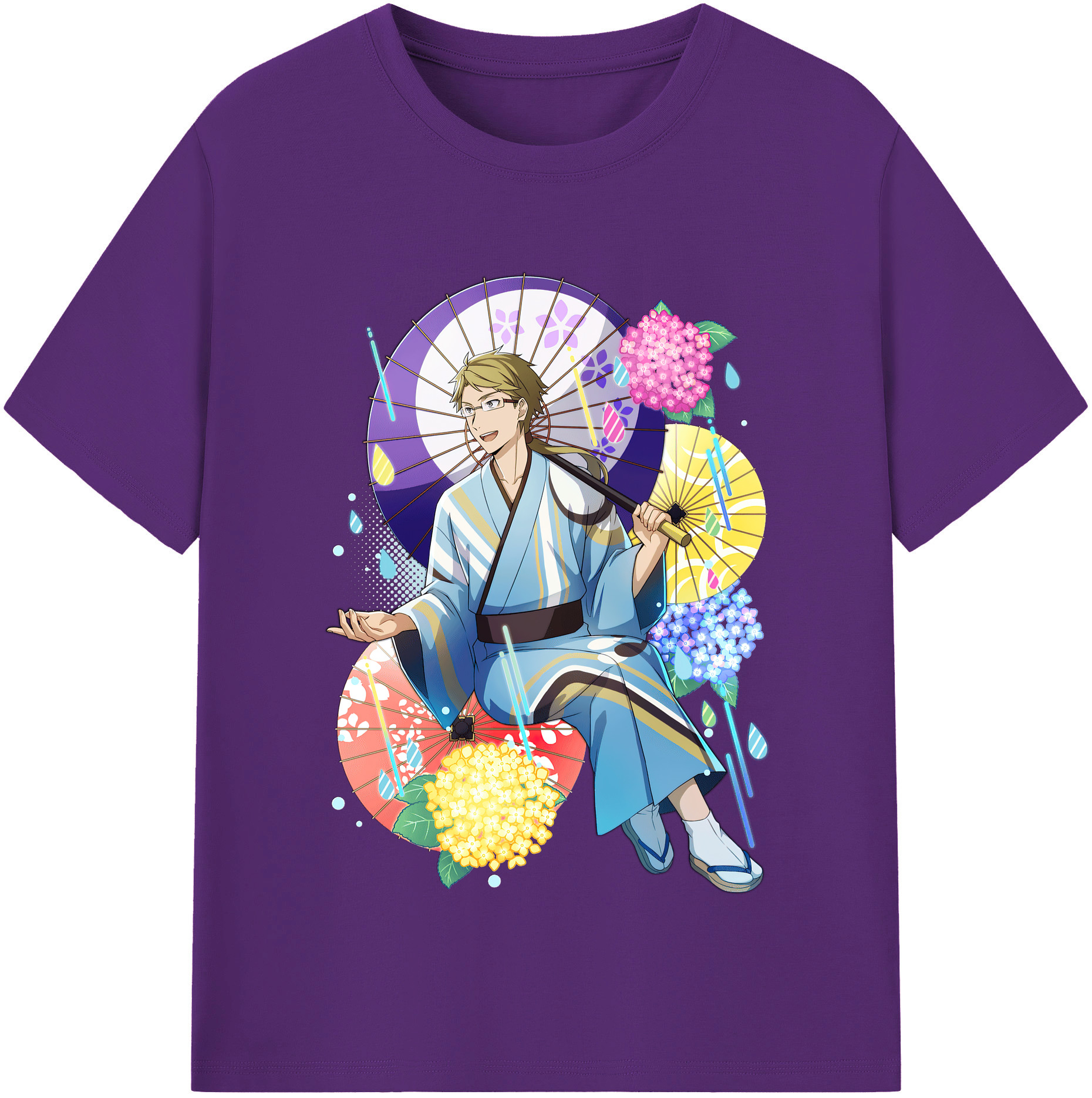 （画像用） 文豪ストレイドッグス Bungo Stray Dogs 綿100％半袖Tシャツ（フロントプリント）