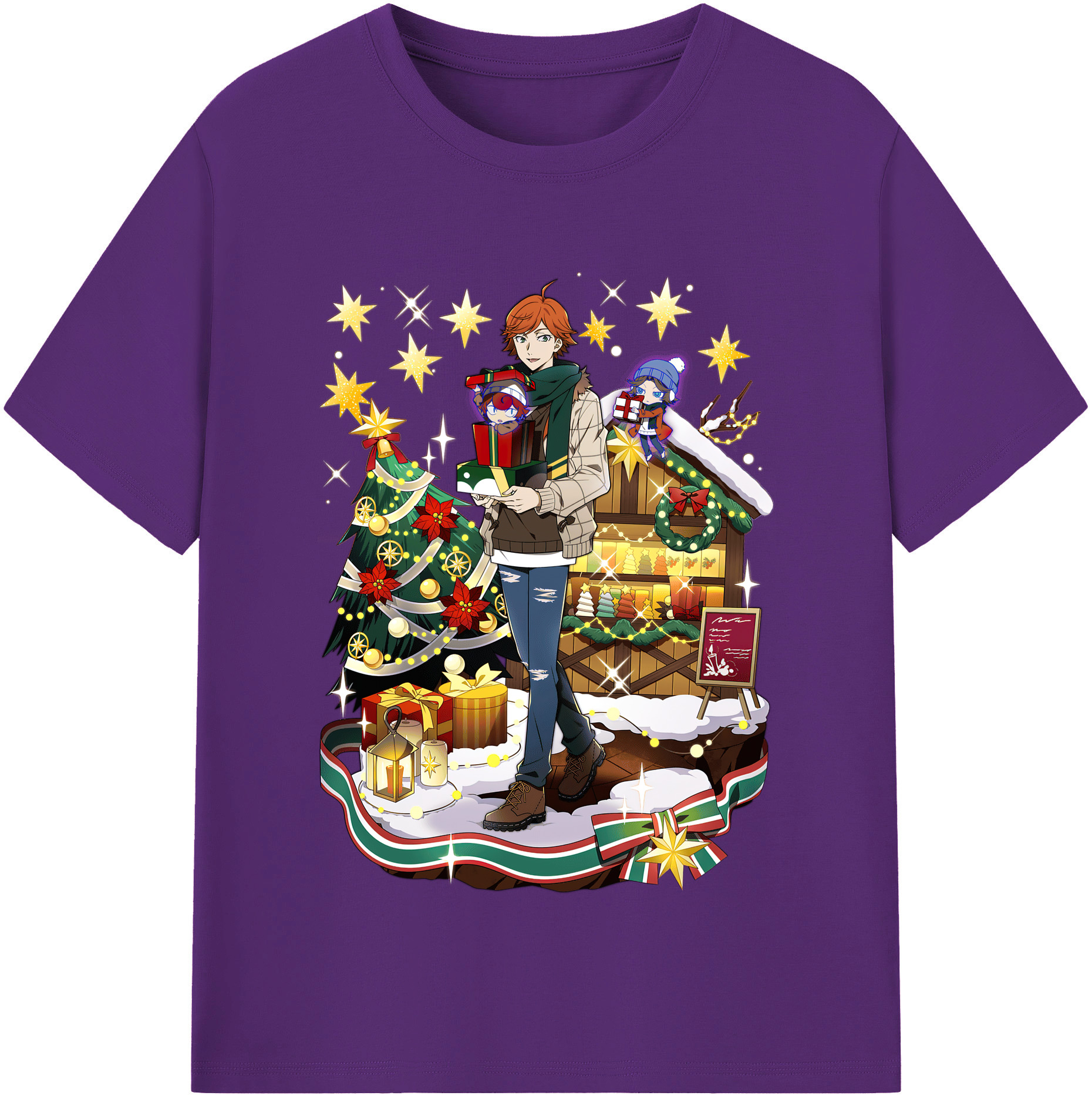 （画像用） 文豪ストレイドッグス Bungo Stray Dogs 綿100％半袖Tシャツ（フロントプリント）