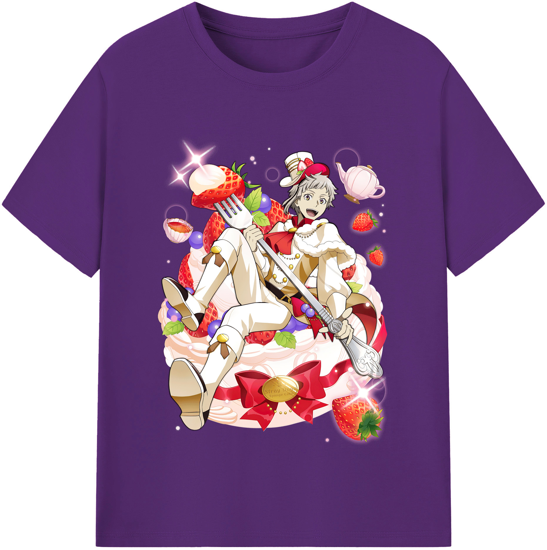 （画像用） 文豪ストレイドッグス Bungo Stray Dogs 綿100％半袖Tシャツ（フロントプリント）
