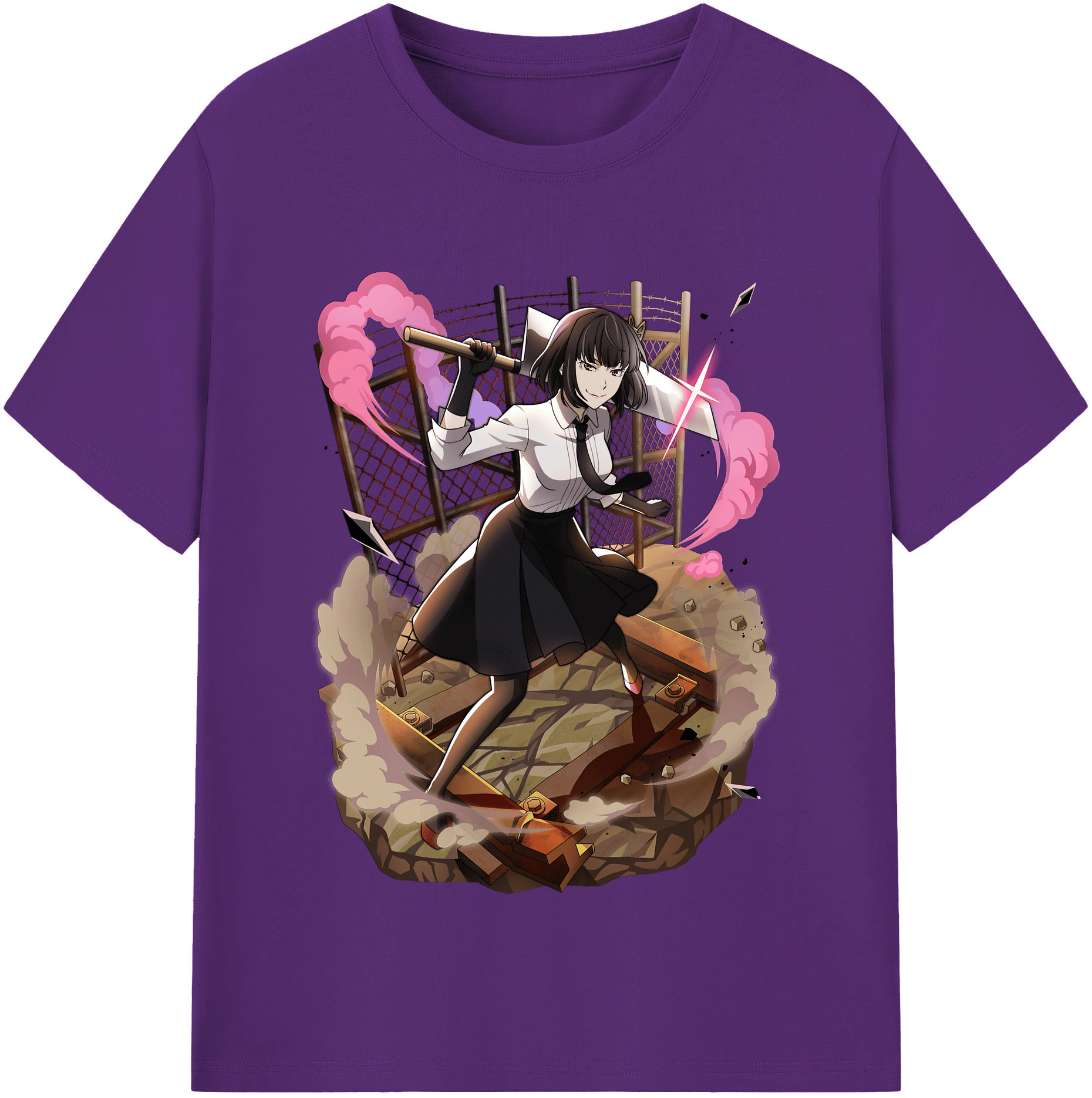 （画像用） 文豪ストレイドッグス Bungo Stray Dogs 綿100％半袖Tシャツ（フロントプリント）