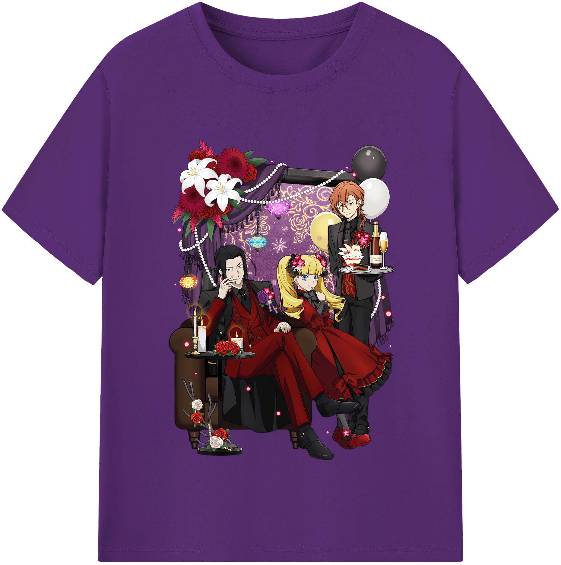 （画像用） 文豪ストレイドッグス Bungo Stray Dogs 綿100％半袖Tシャツ（フロントプリント）