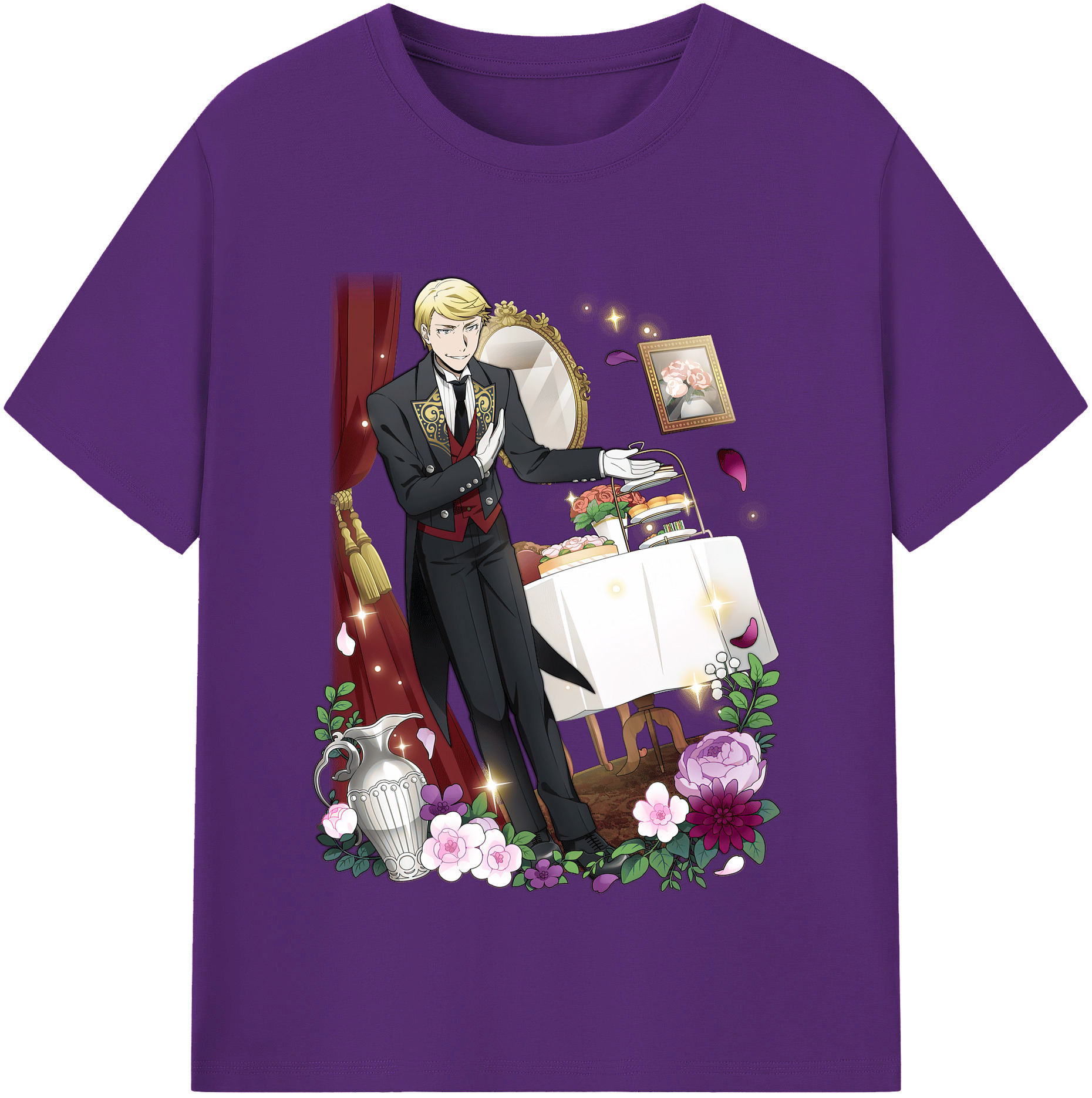 （画像用） 文豪ストレイドッグス Bungo Stray Dogs 綿100％半袖Tシャツ（フロントプリント）