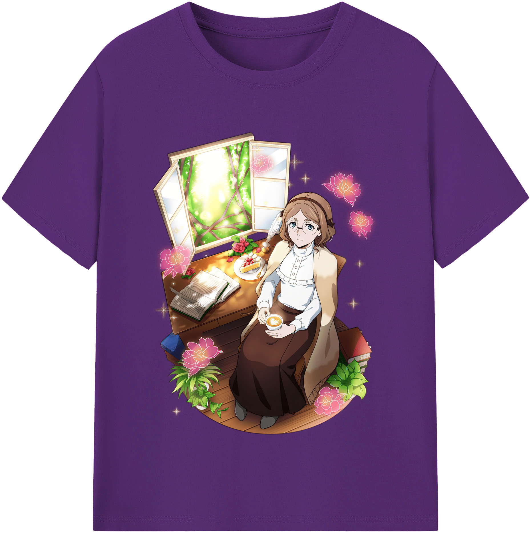 （画像用） 文豪ストレイドッグス Bungo Stray Dogs 綿100％半袖Tシャツ（フロントプリント）