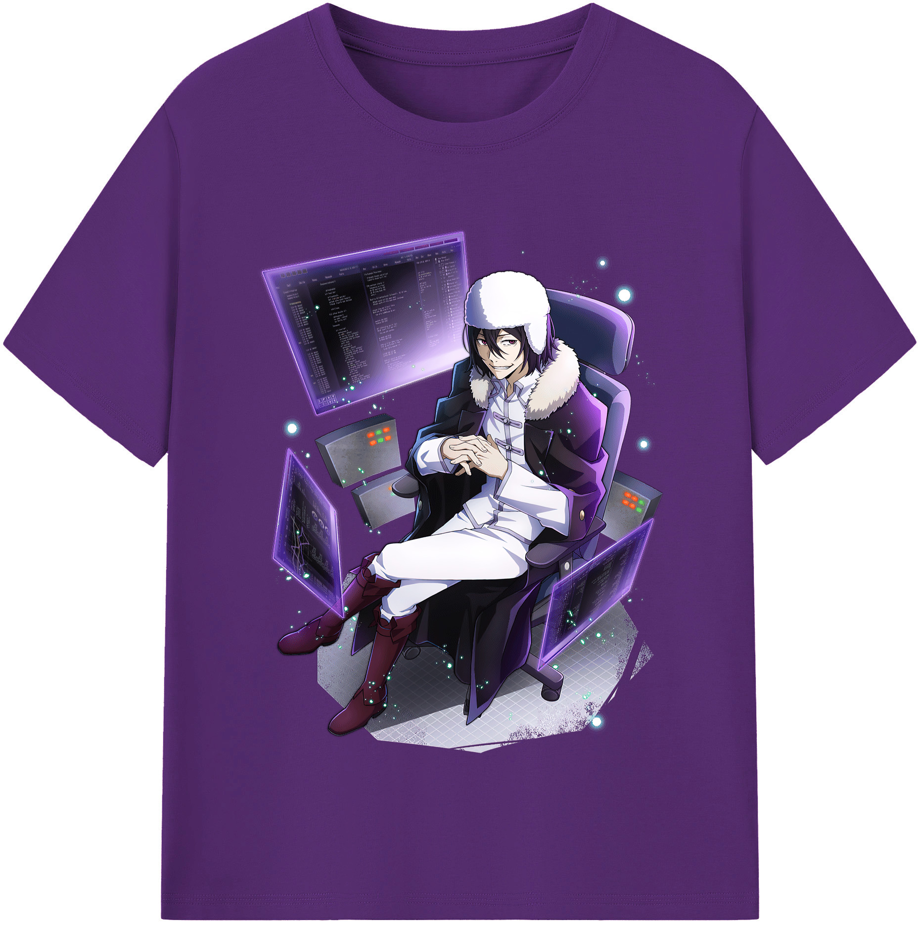 （画像用） 文豪ストレイドッグス Bungo Stray Dogs 綿100％半袖Tシャツ（フロントプリント）