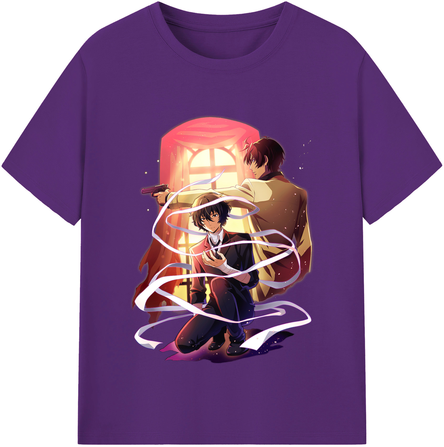 （画像用） 文豪ストレイドッグス Bungo Stray Dogs 綿100％半袖Tシャツ（フロントプリント）