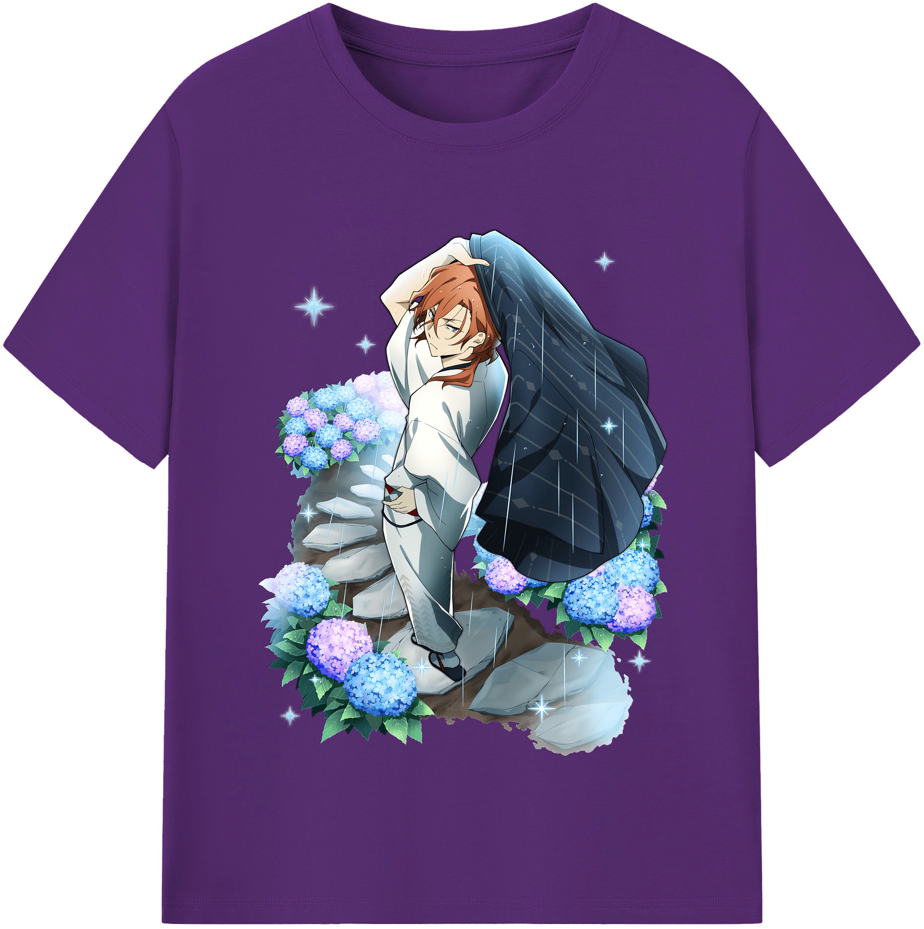 （画像用） 文豪ストレイドッグス Bungo Stray Dogs 綿100％半袖Tシャツ（フロントプリント）