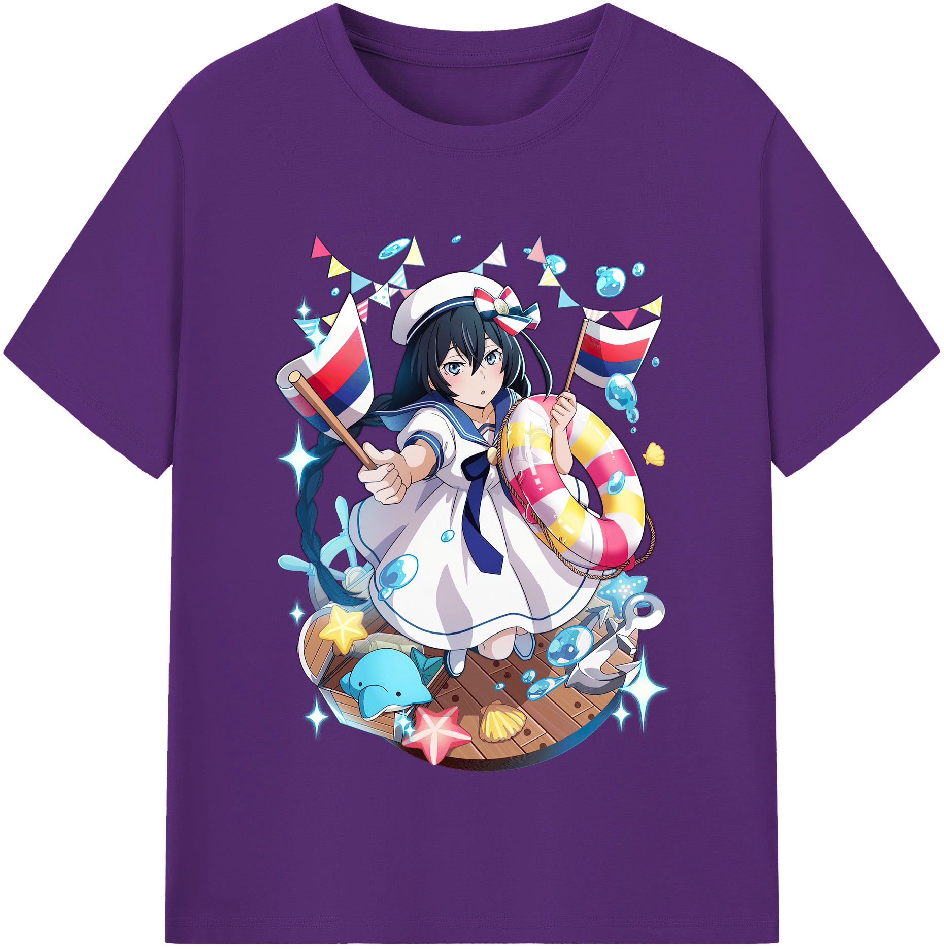 （画像用） 文豪ストレイドッグス Bungo Stray Dogs 綿100％半袖Tシャツ（フロントプリント）