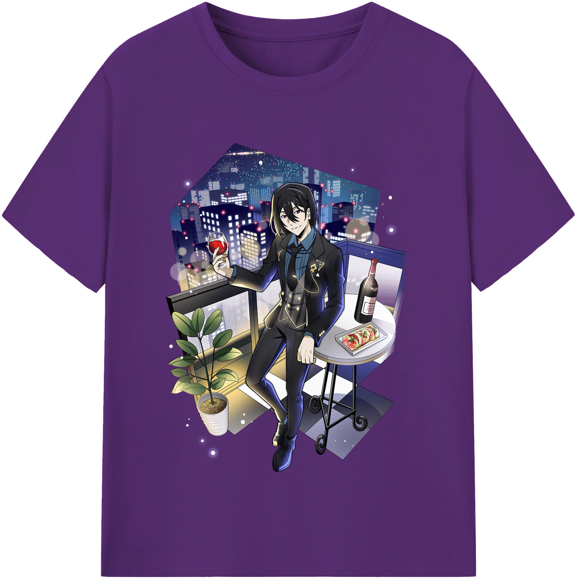 （画像用） 文豪ストレイドッグス Bungo Stray Dogs 綿100％半袖Tシャツ（フロントプリント）
