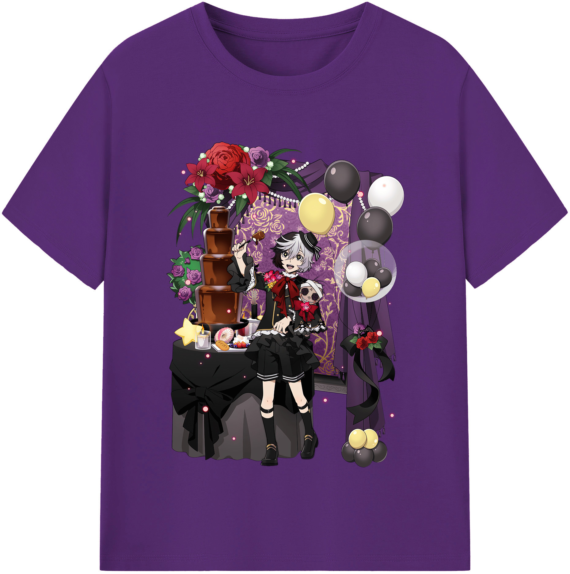 （画像用） 文豪ストレイドッグス Bungo Stray Dogs 綿100％半袖Tシャツ（フロントプリント）