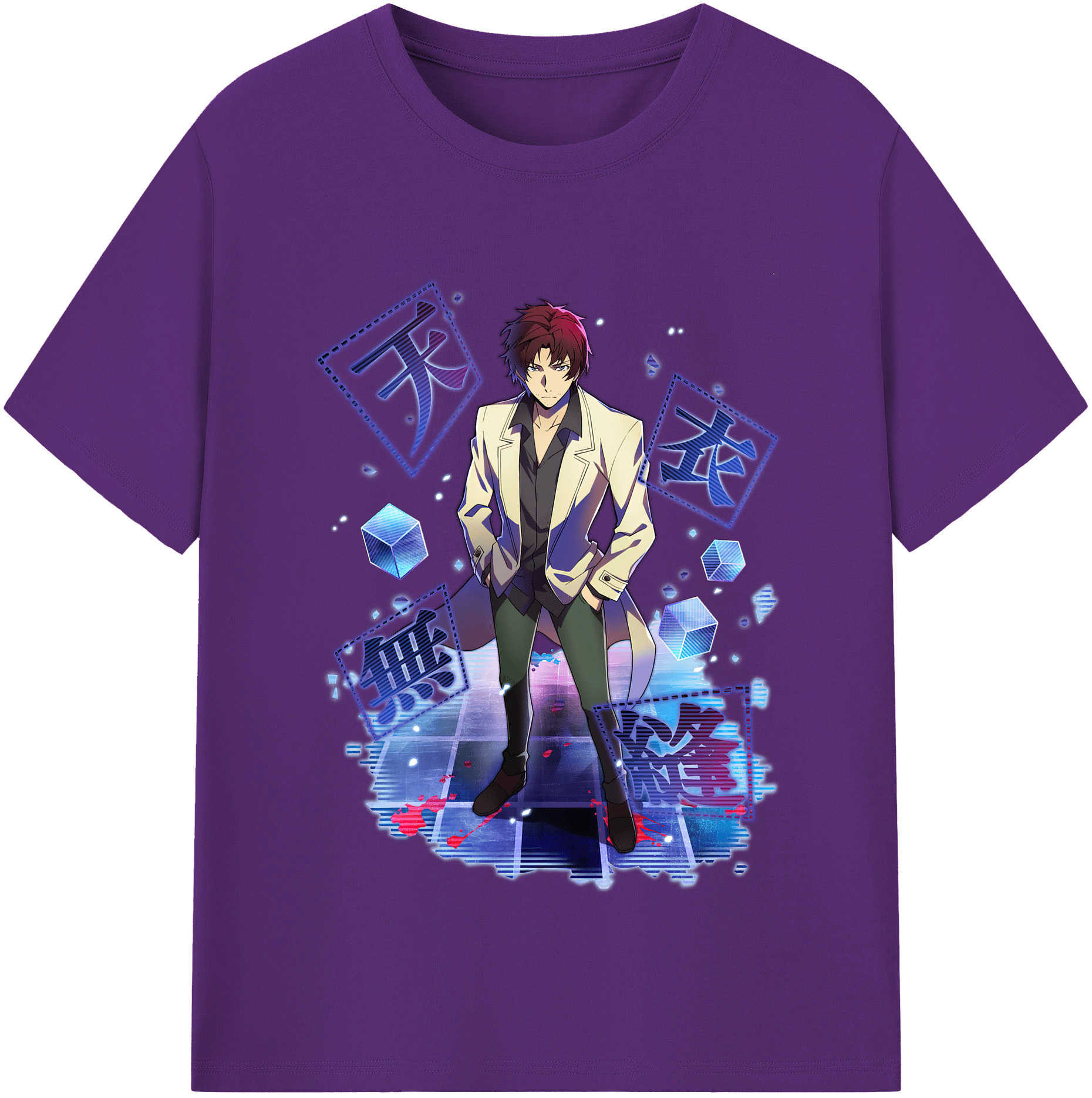 （画像用） 文豪ストレイドッグス Bungo Stray Dogs 綿100％半袖Tシャツ（フロントプリント）