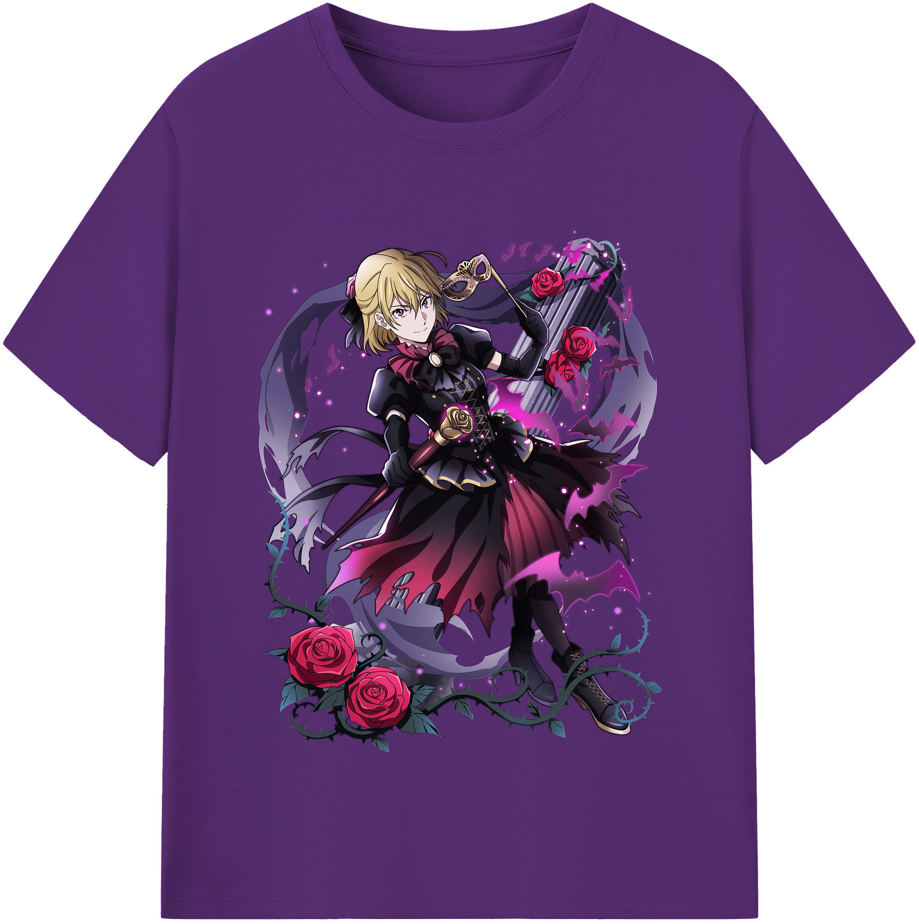 （画像用） 文豪ストレイドッグス Bungo Stray Dogs 綿100％半袖Tシャツ（フロントプリント）