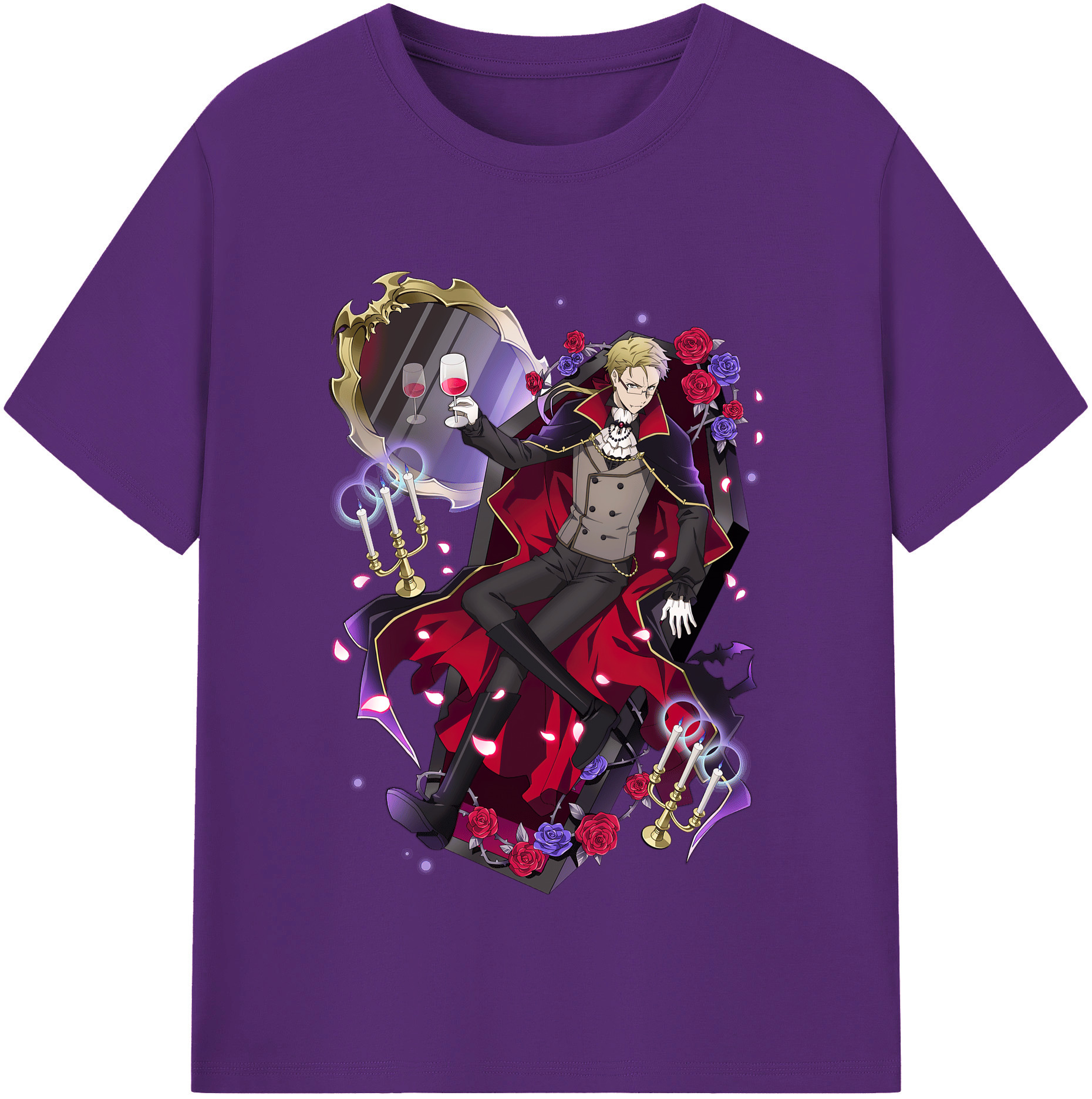 （画像用） 文豪ストレイドッグス Bungo Stray Dogs 綿100％半袖Tシャツ（フロントプリント）