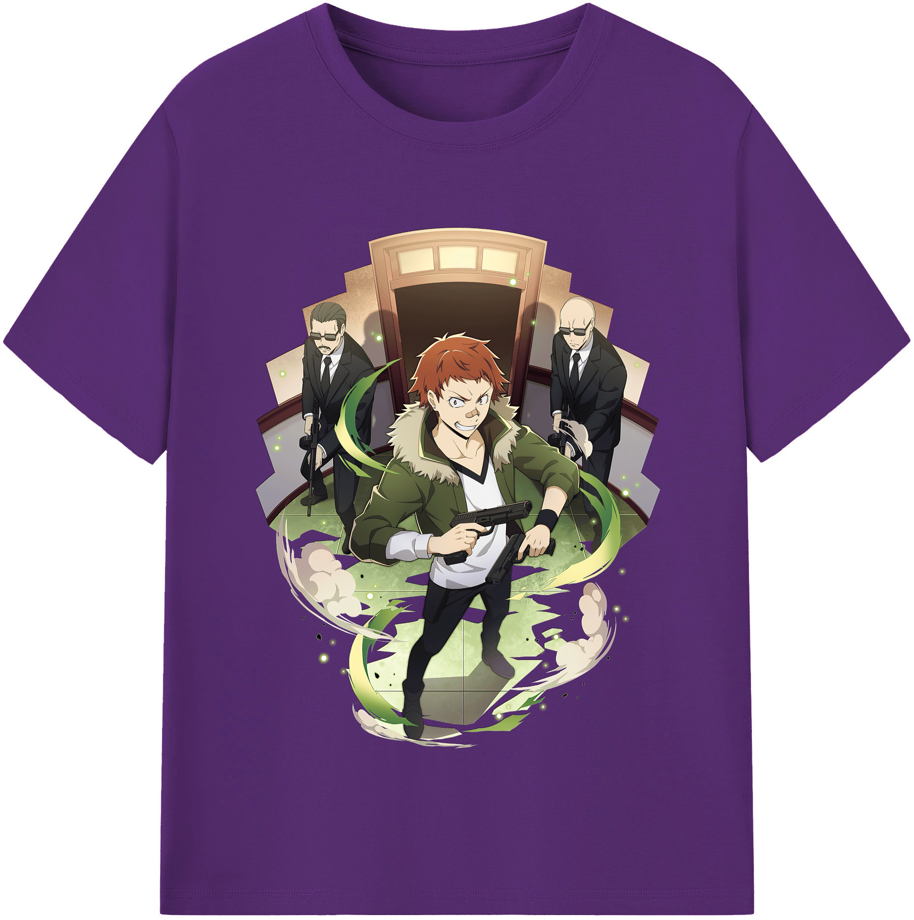 （画像用） 文豪ストレイドッグス Bungo Stray Dogs 綿100％半袖Tシャツ（フロントプリント）