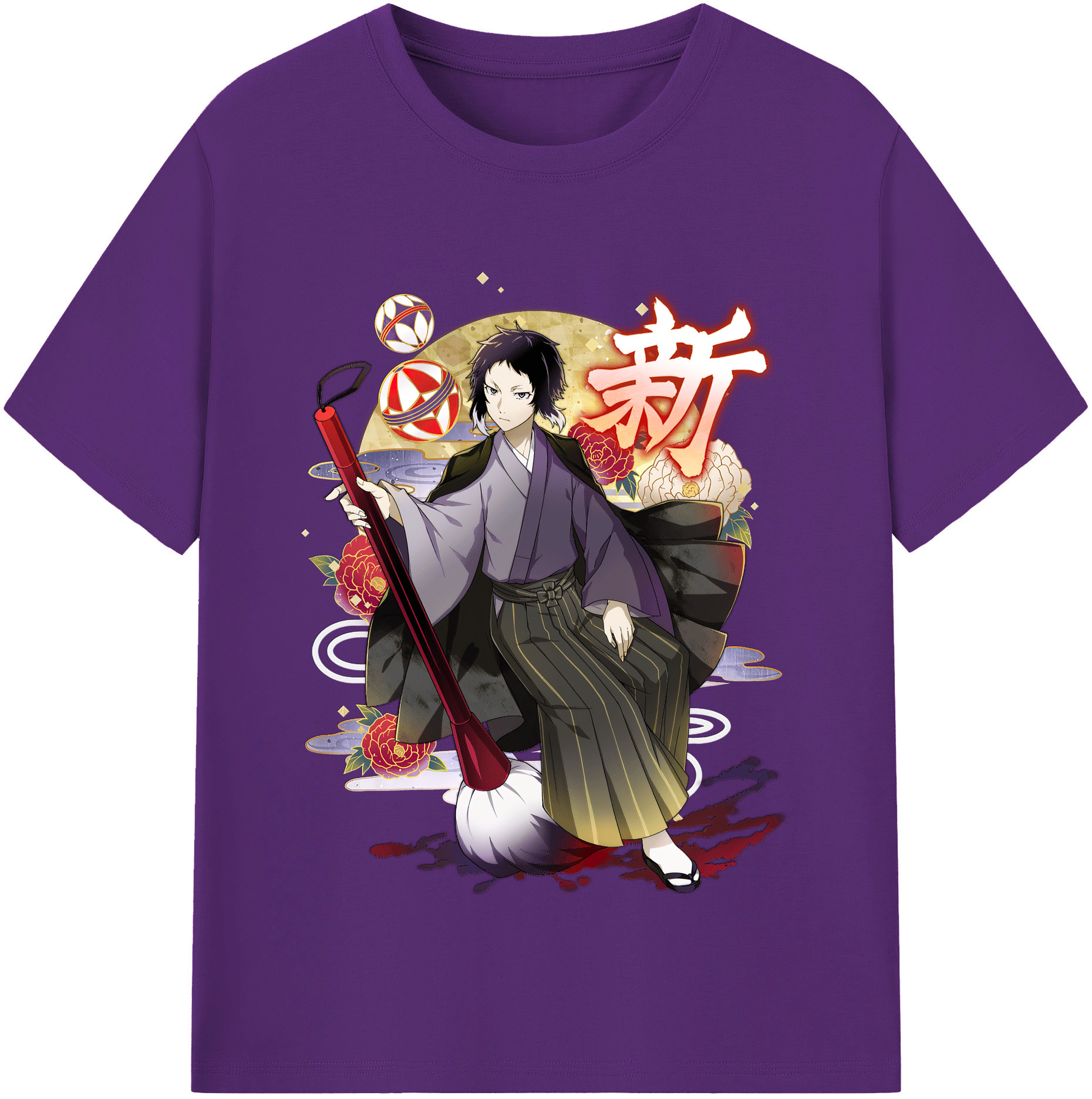 （画像用） 文豪ストレイドッグス Bungo Stray Dogs 綿100％半袖Tシャツ（フロントプリント）