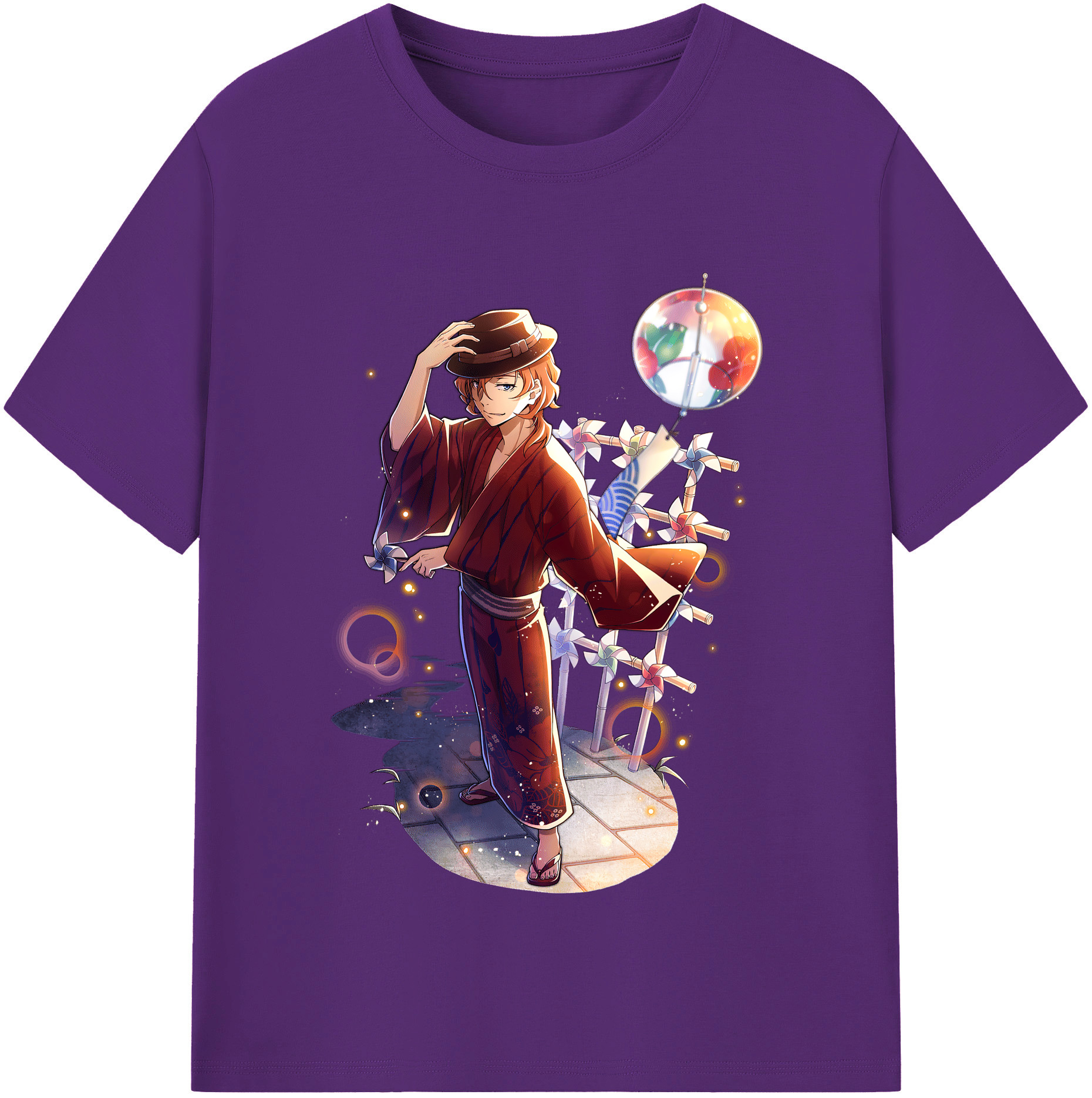 （画像用） 文豪ストレイドッグス Bungo Stray Dogs 綿100％半袖Tシャツ（フロントプリント）