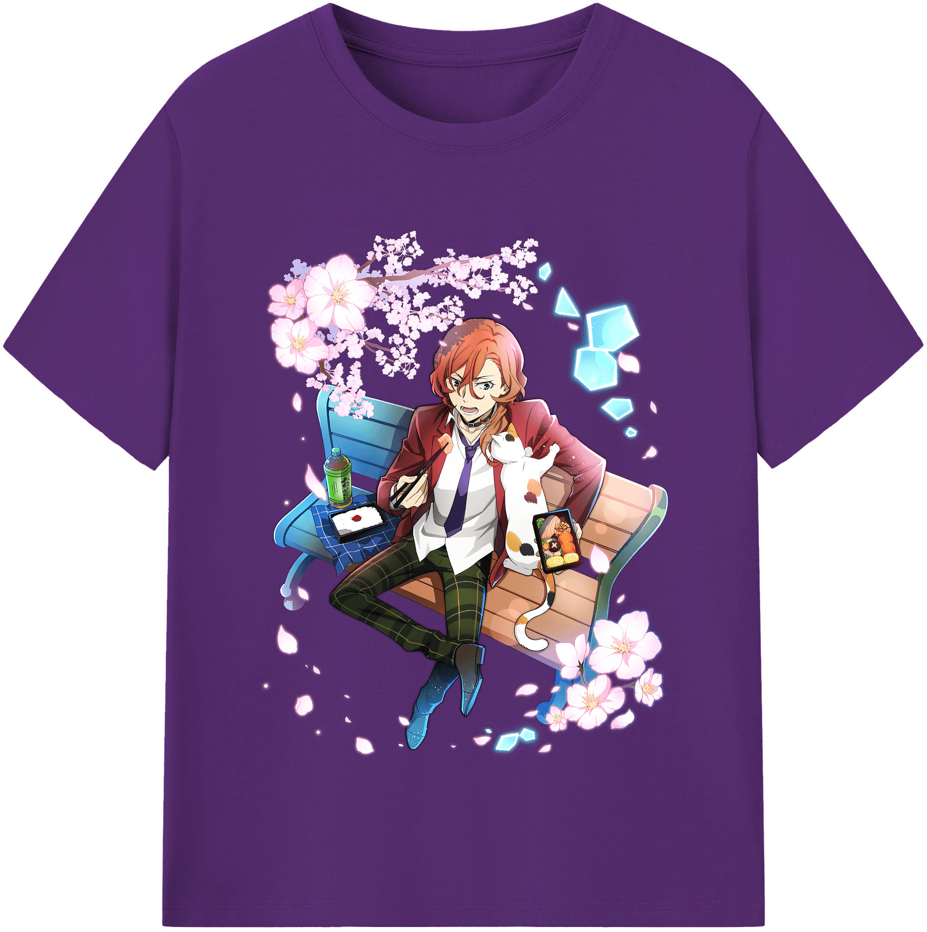 （画像用） 文豪ストレイドッグス Bungo Stray Dogs 綿100％半袖Tシャツ（フロントプリント）