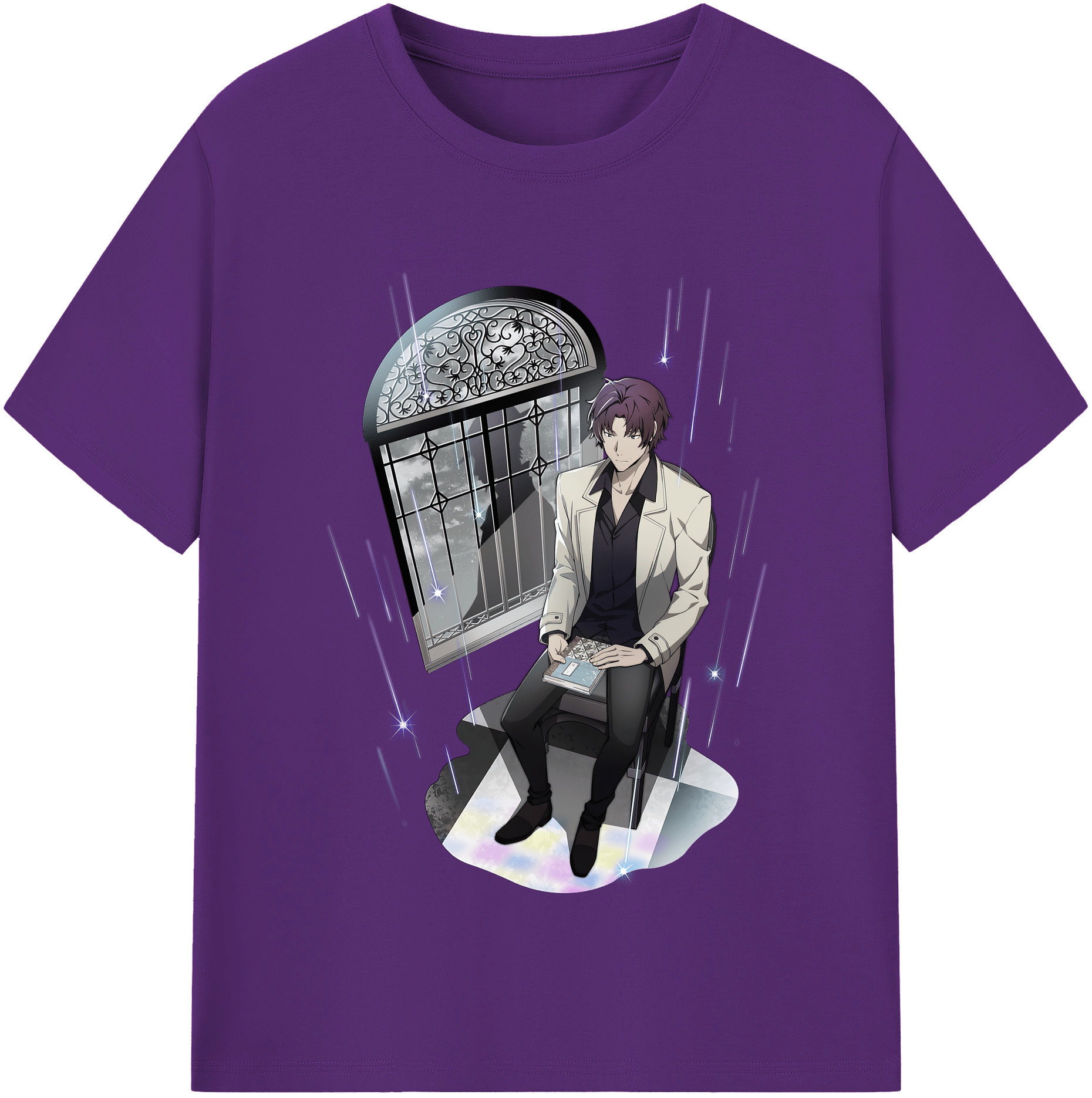 （画像用） 文豪ストレイドッグス Bungo Stray Dogs 綿100％半袖Tシャツ（フロントプリント）