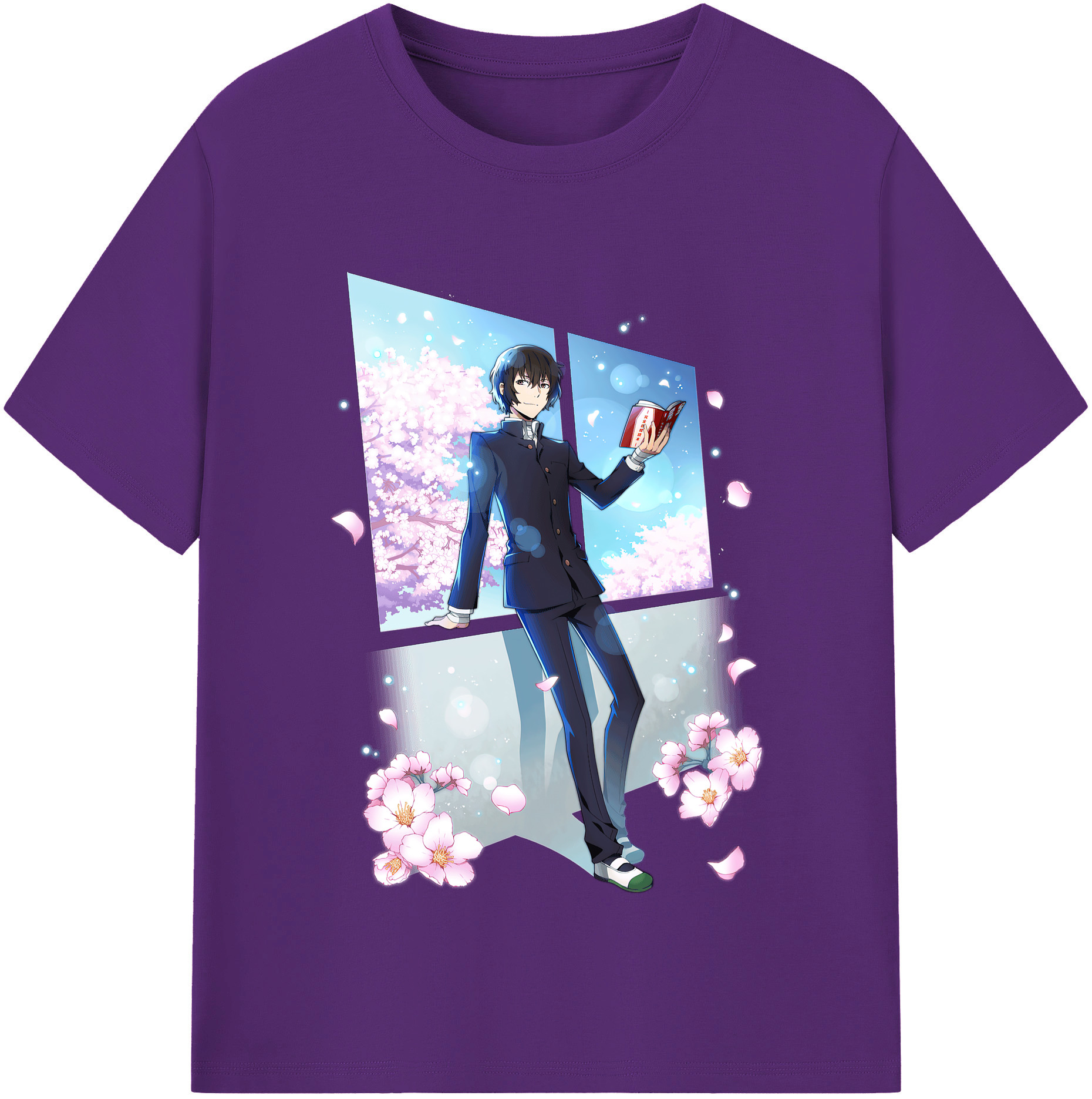 （画像用） 文豪ストレイドッグス Bungo Stray Dogs 綿100％半袖Tシャツ（フロントプリント）