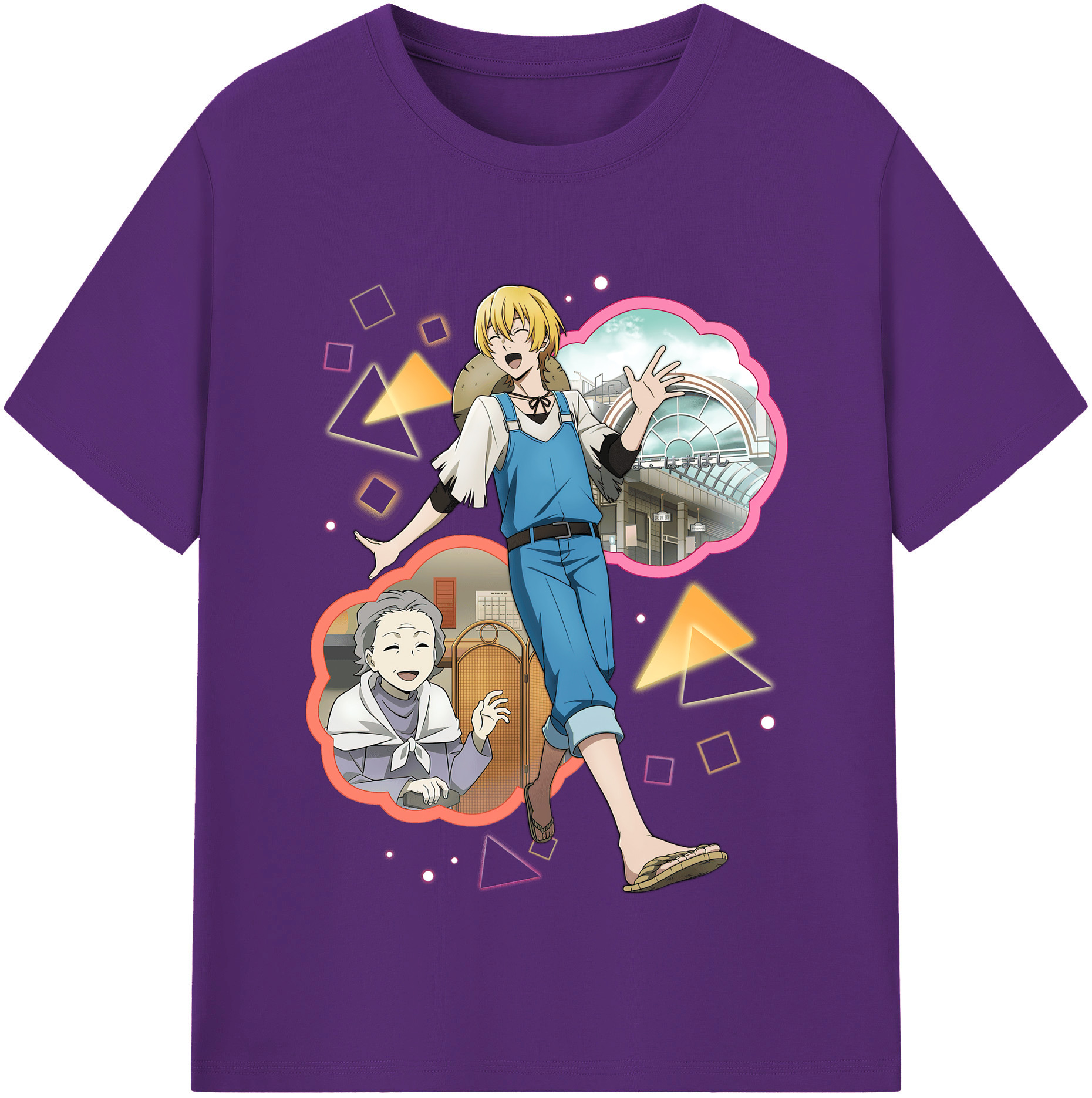 （画像用） 文豪ストレイドッグス Bungo Stray Dogs 綿100％半袖Tシャツ（フロントプリント）