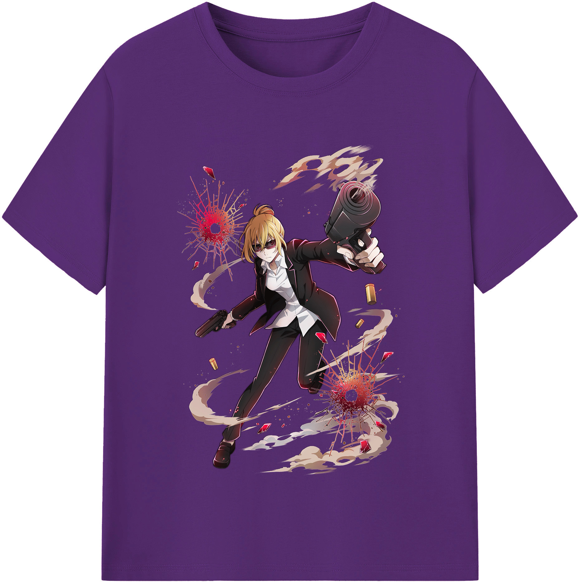 （画像用） 文豪ストレイドッグス Bungo Stray Dogs 綿100％半袖Tシャツ（フロントプリント）