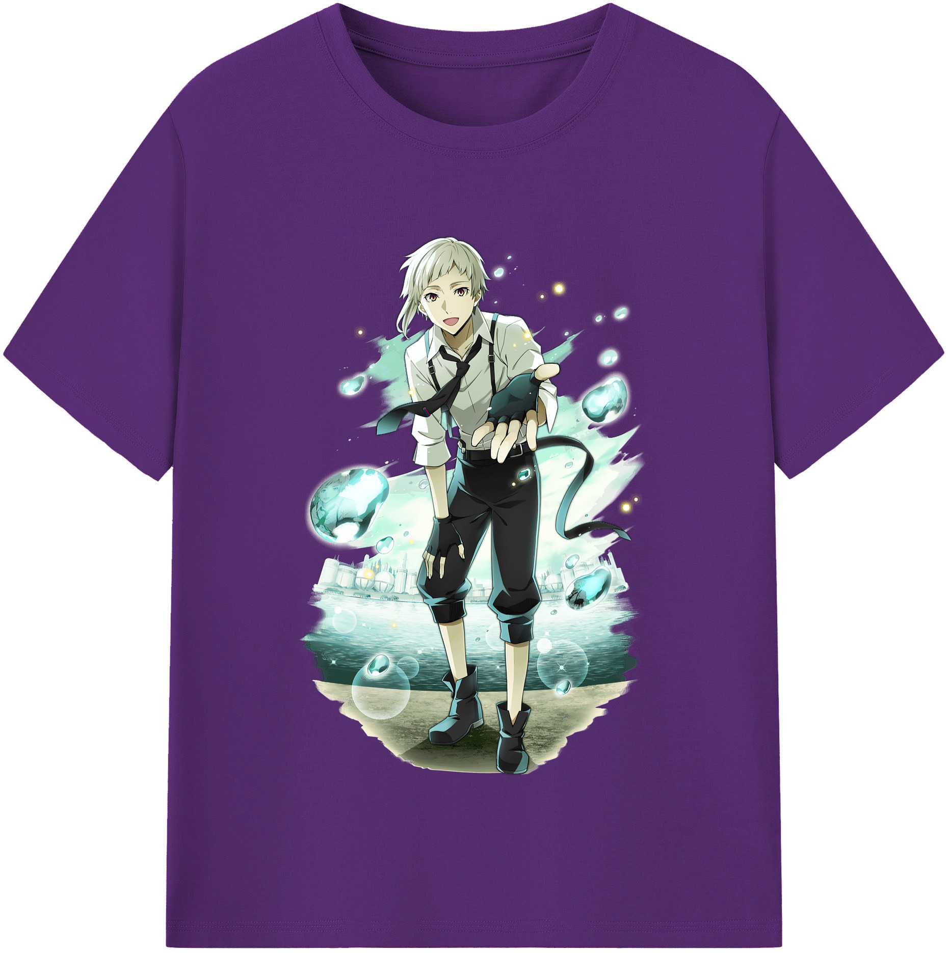（画像用） 文豪ストレイドッグス Bungo Stray Dogs 綿100％半袖Tシャツ（フロントプリント）