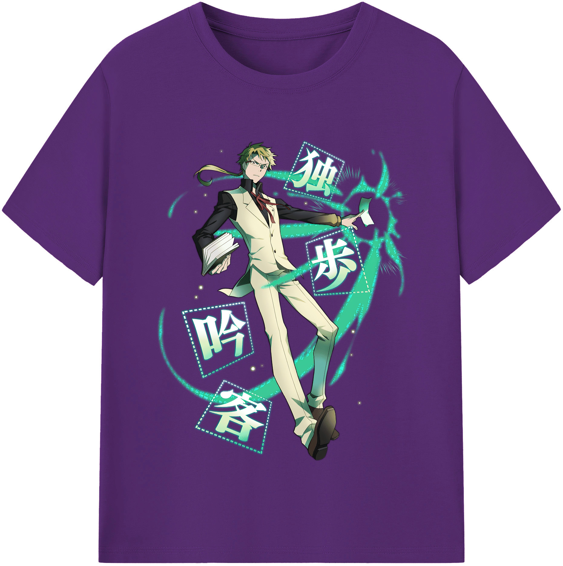 （画像用） 文豪ストレイドッグス Bungo Stray Dogs 綿100％半袖Tシャツ（フロントプリント）