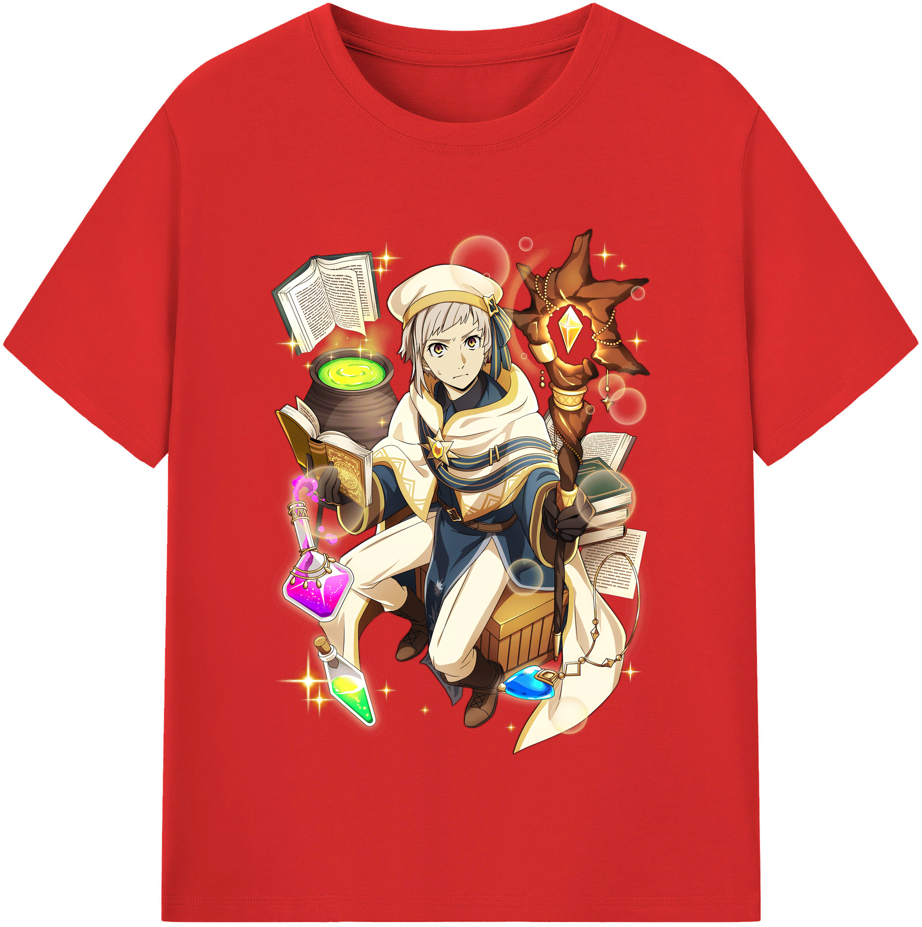 （画像用） 文豪ストレイドッグス Bungo Stray Dogs 綿100％半袖Tシャツ（フロントプリント）